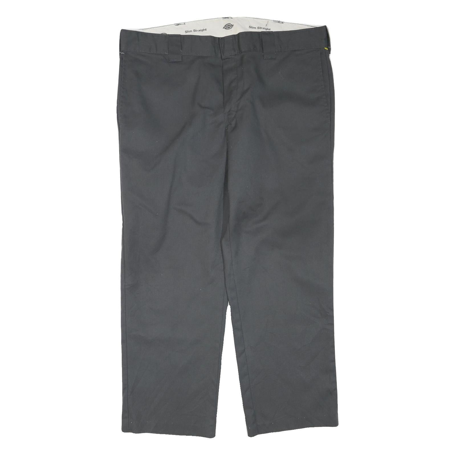 DICKIES Mens Polyester Blend Black Regular Straight Trousers W38 L30 Workwear Refurbished - N/A refurbished available on Cerqular