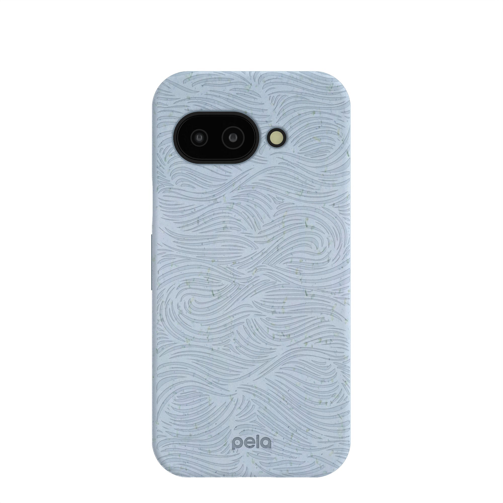Powder Blue Ebb and Flow Google Pixel 9a Case Refurbished - Pela Case refurbished available on Cerqular