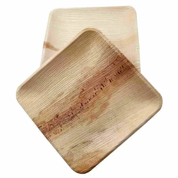 Dtocs Palm Leaf Plates 6 Inch Square (Pack 50) | Bamboo Plate Like Compostable Disposable Wedding Plates For Serving Fruits, Cake, Dessert | Size: 50 Pcs. Refurbished - N/A (Note: There is no well-known brand with the initial refurbished available on Cerqular