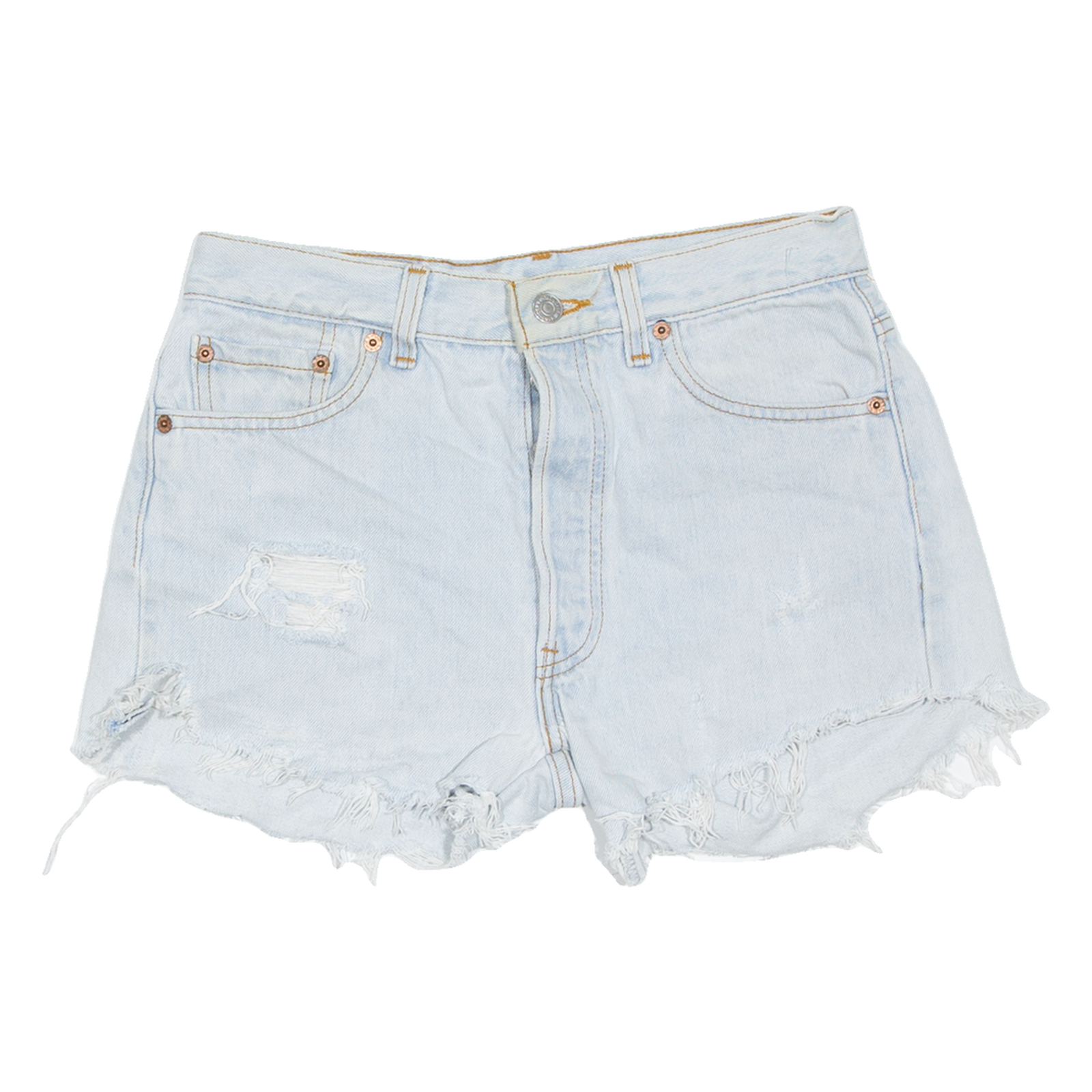 LEVI'S 501 Womens Denim Shorts Blue Relaxed M W30 Refurbished - N/A refurbished available on Cerqular