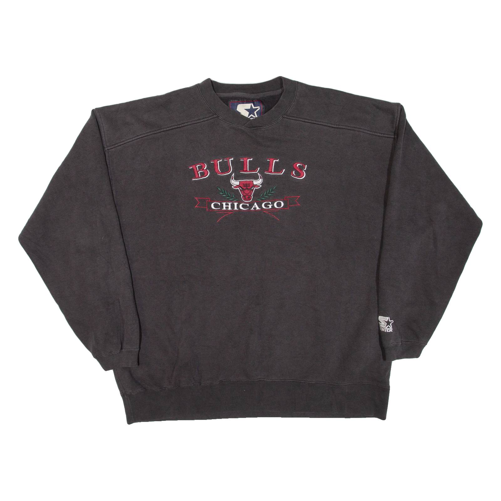 STARTER Chicago Bulls Mens Sweatshirt Brown USA XL Refurbished - N/A refurbished available on Cerqular