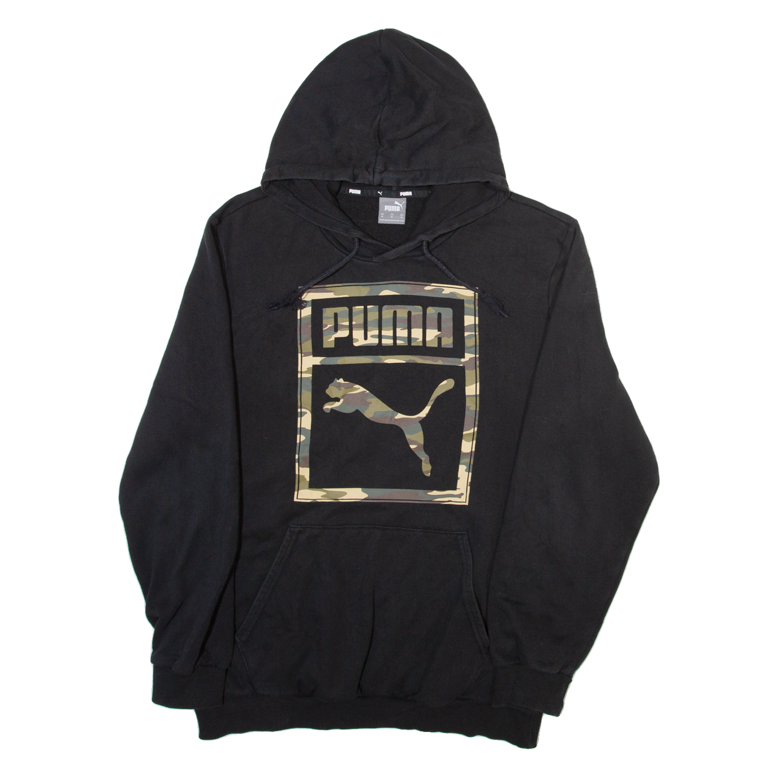 PUMA Camo Mens Black Hoodie M Refurbished - N/A refurbished available on Cerqular