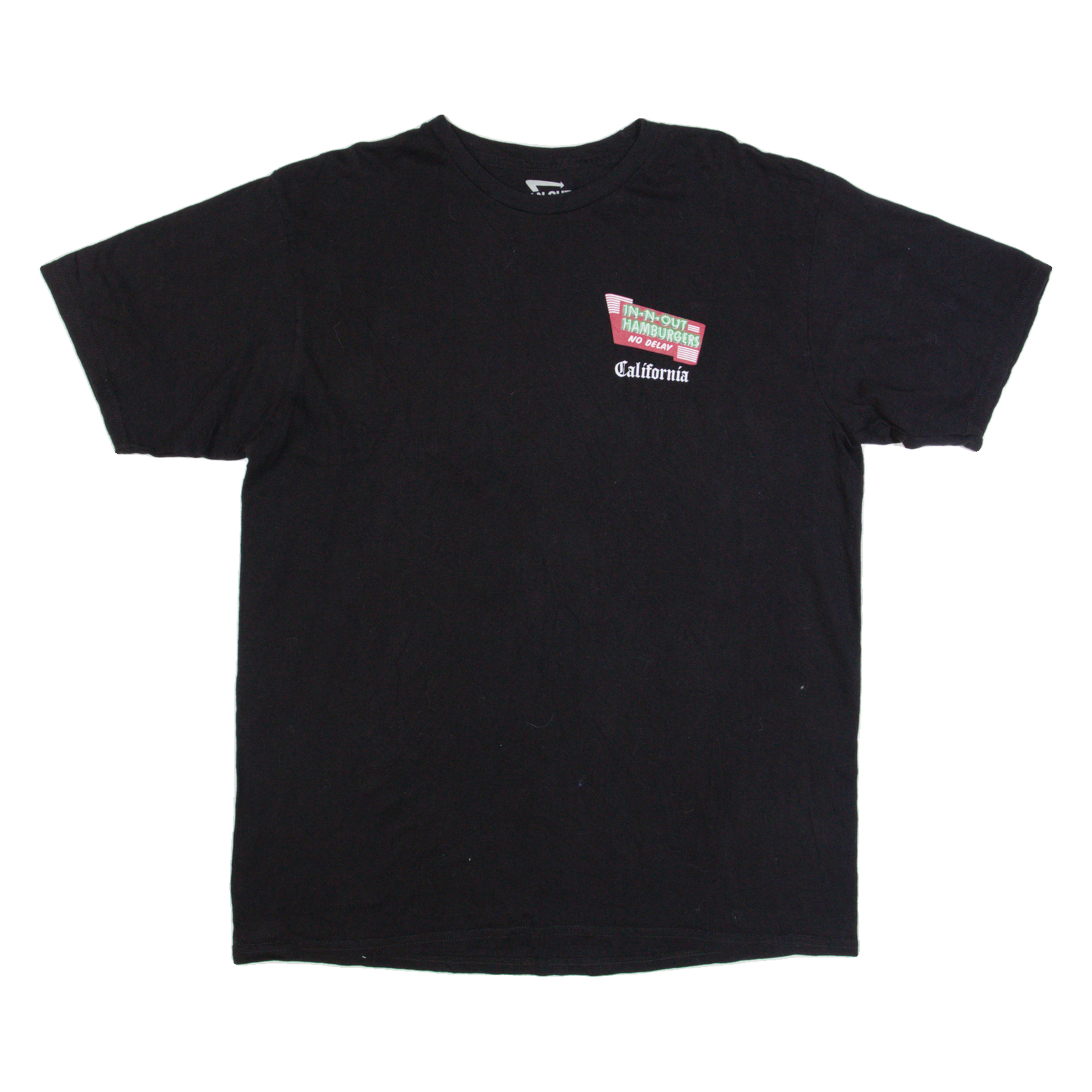 IN-N-OUT BURGER California Mens T-Shirt Black USA L Refurbished - N/A refurbished available on Cerqular