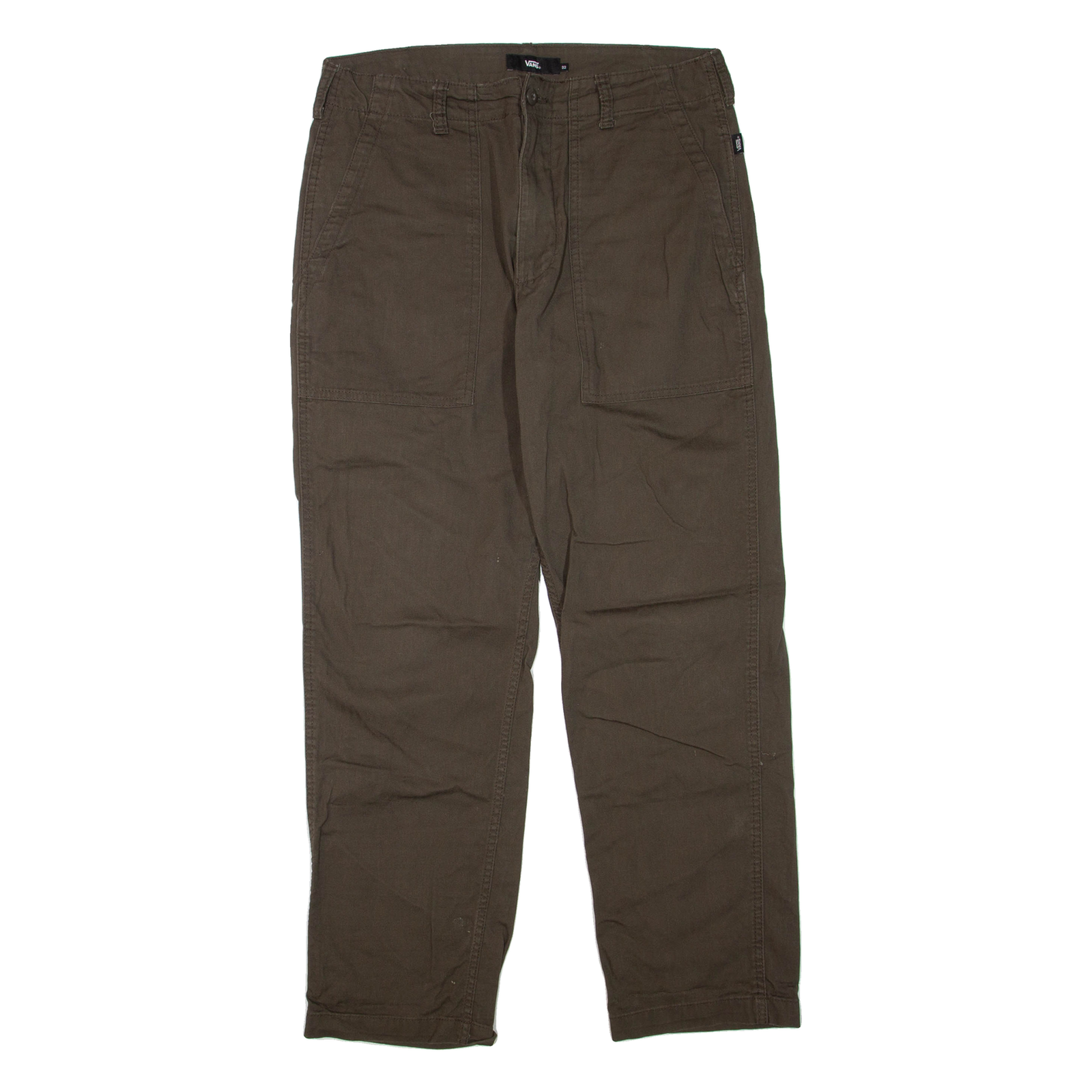 VANS Womens Trousers Green Regular Straight W32 L32 Refurbished - N/A refurbished available on Cerqular