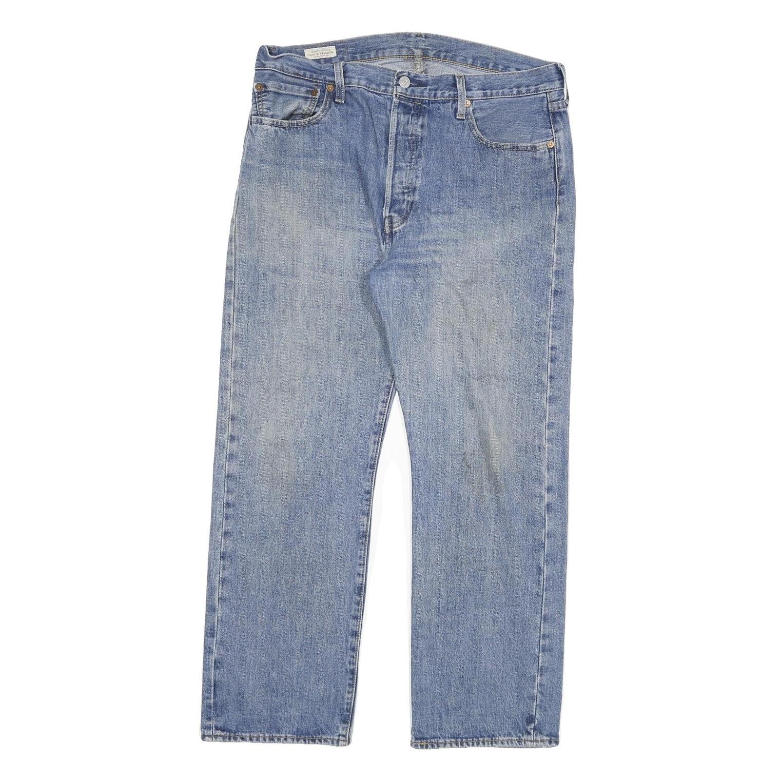 LEVI'S Mens Regular Fit Blue Denim Jeans W36 L30 Cotton Blend Button Closure Refurbished - N/A refurbished available on Cerqular