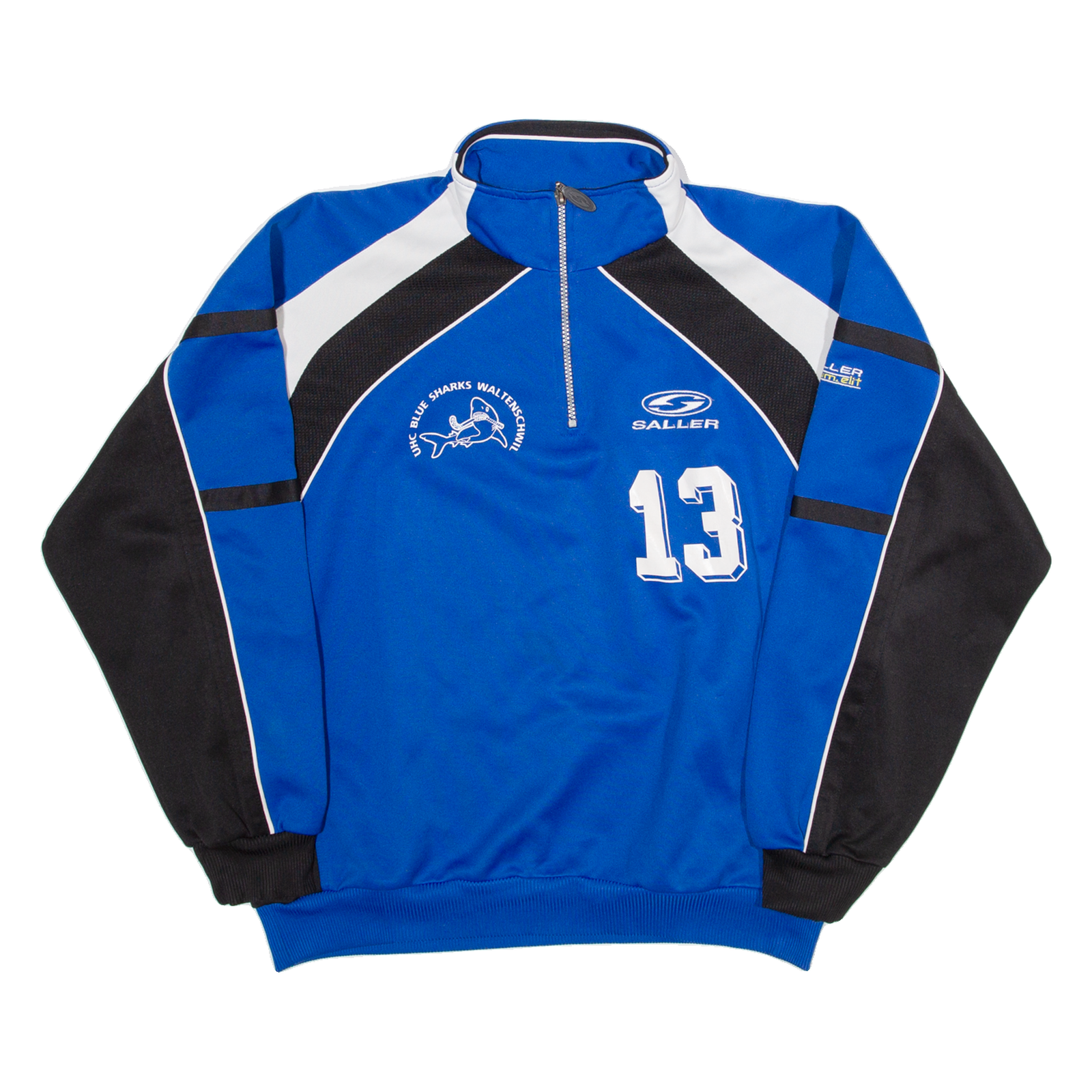 SALLER BLUE SHARKS 13 Chregu Mens Sweatshirt Blue 1/4 Zip M Refurbished - N/A refurbished available on Cerqular