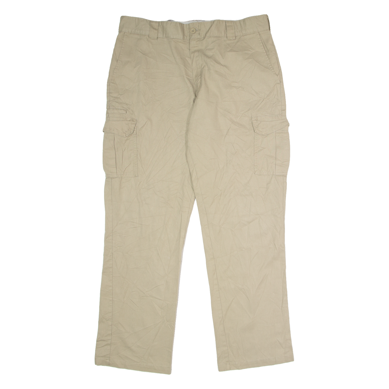 DICKIES Flex Workwear Cargo Mens Trousers Beige Regular Straight W38 L34 Refurbished - N/A refurbished available on Cerqular
