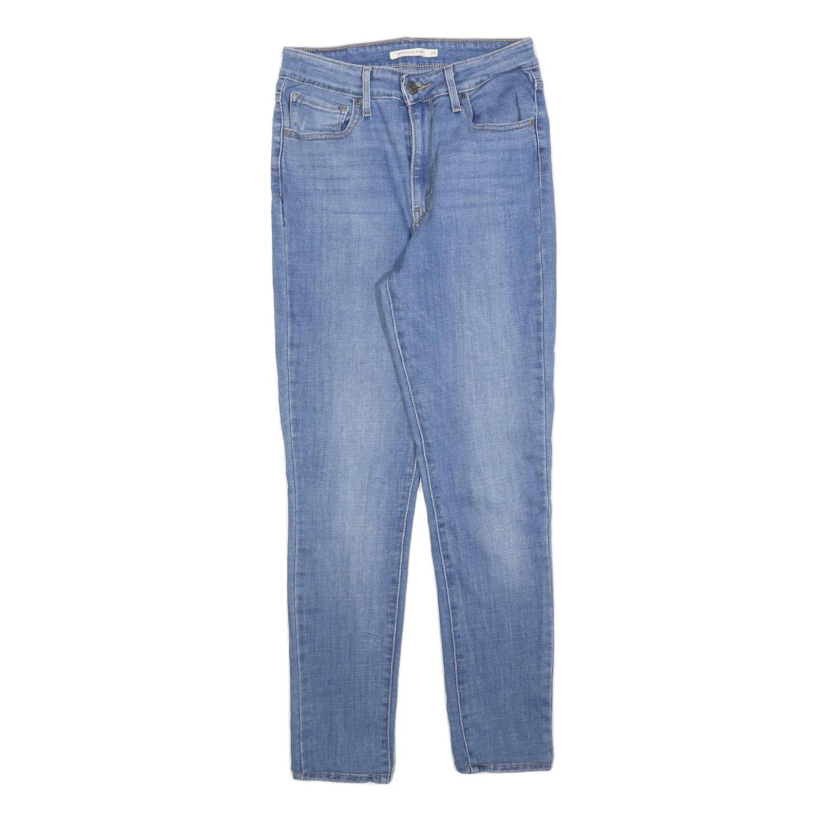 LEVI'S 721 Womens Jeans Blue Slim Skinny Denim Light W26 L27 Stylish Zip Refurbished - N/A refurbished available on Cerqular