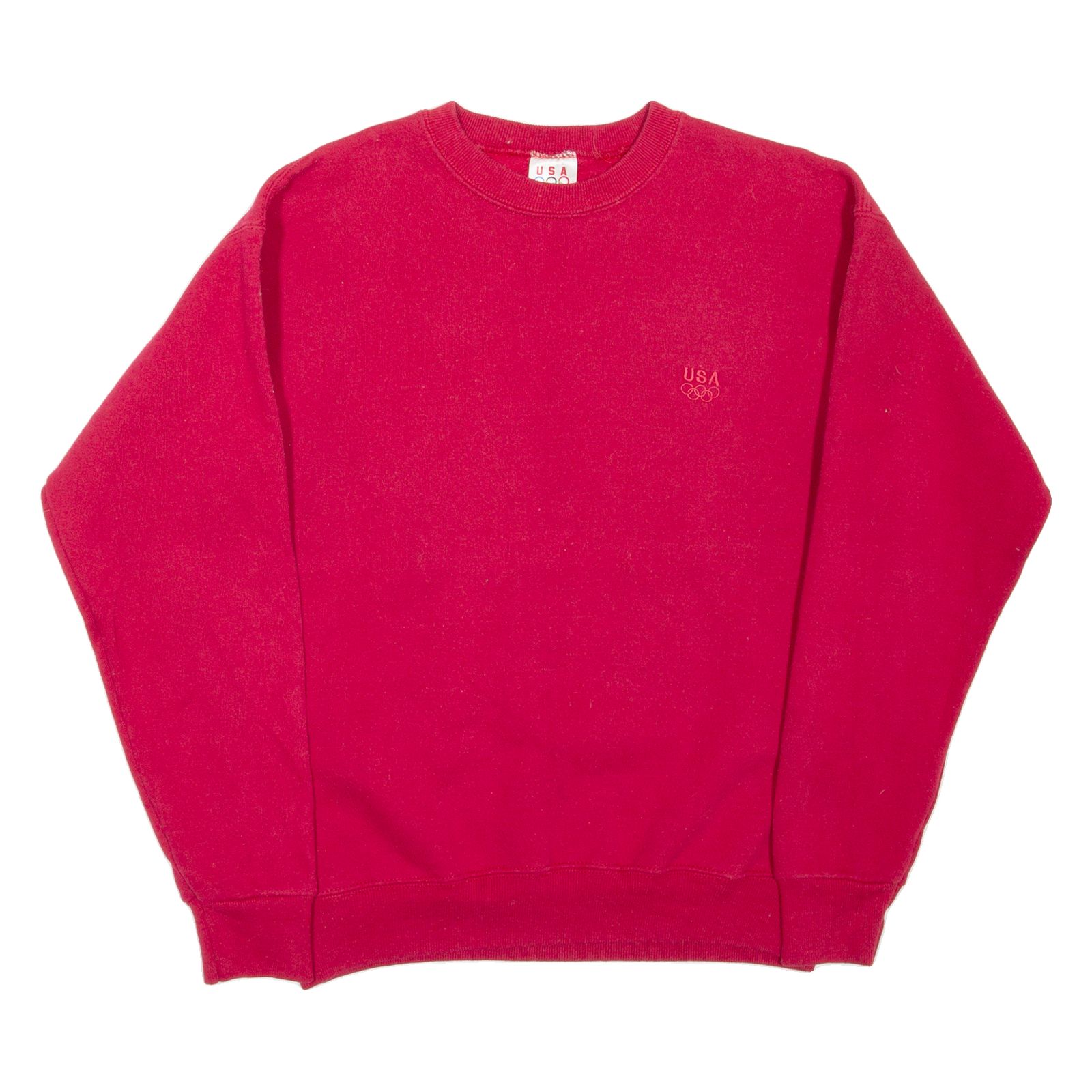USA OLYMPICS Mens Sweatshirt Red 90s USA M Refurbished - N/A refurbished available on Cerqular
