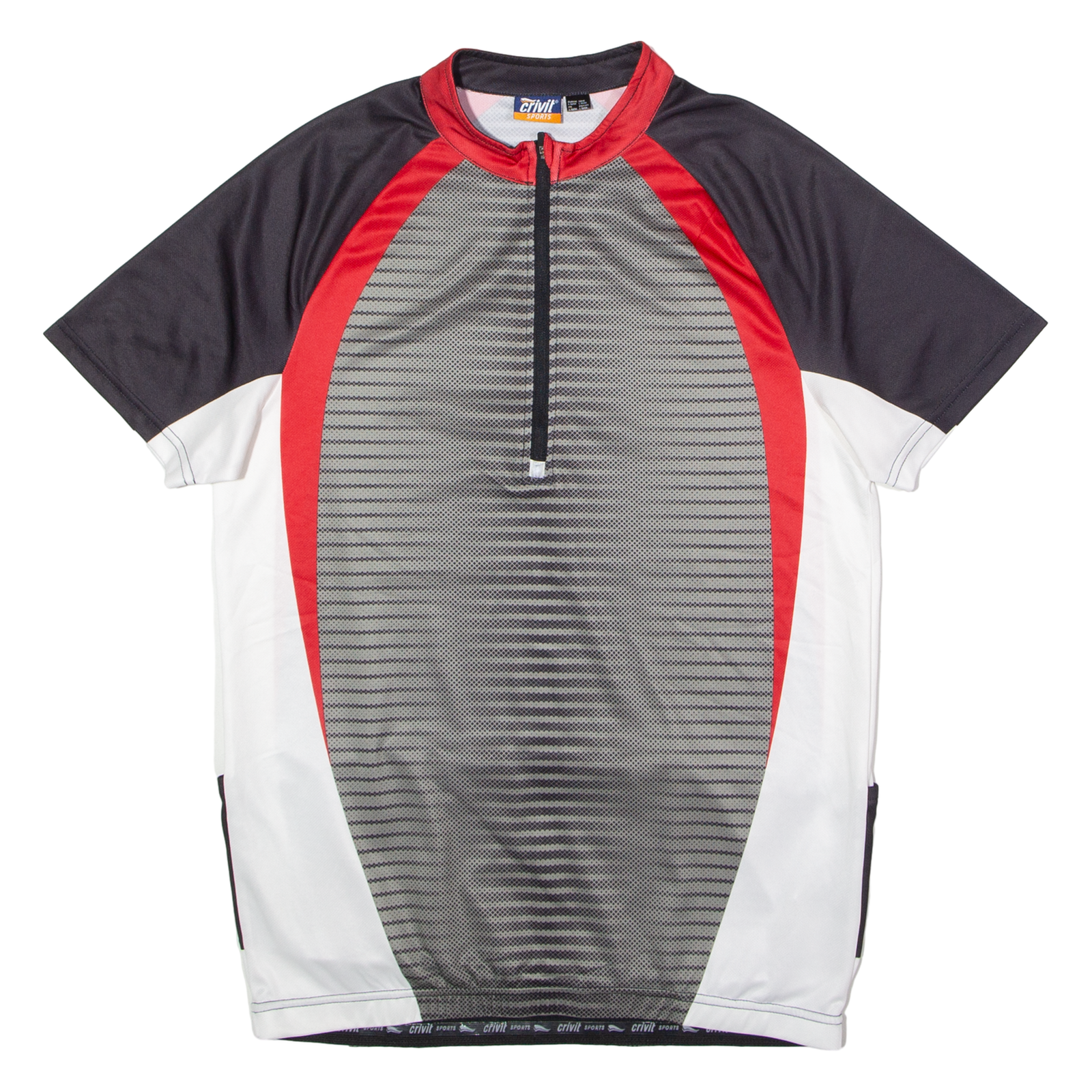 CRIVIT SPORTS Cycling Mens Jersey Grey 1/2 Zip L Refurbished - N/A refurbished available on Cerqular