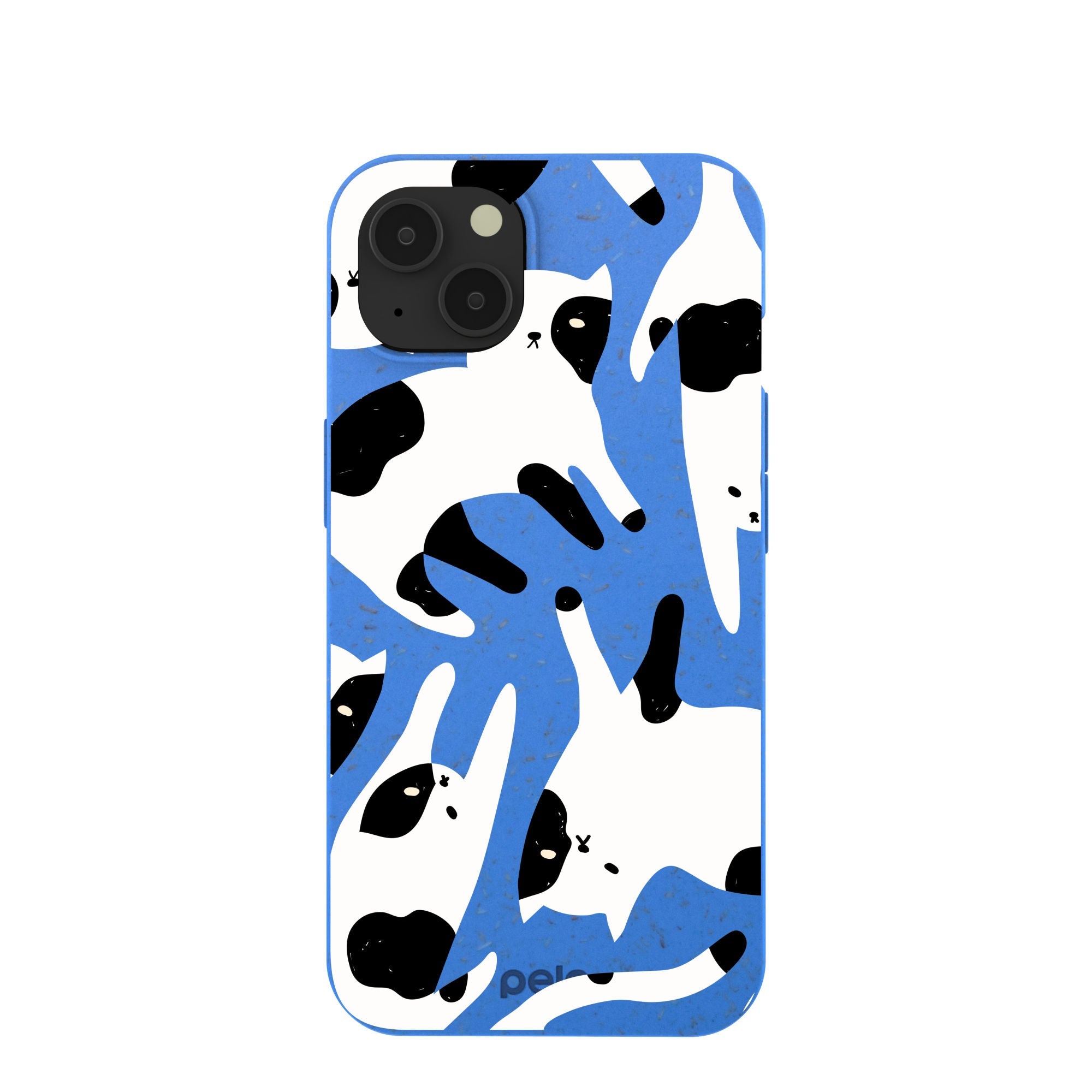Buy Electric Blue Cat Cow iPhone 13 Case Refurbished - $65.00 Electric Blue Cat Cow iPhone 13 Case Refurbished - Pela Case refurbished available on Cerqular