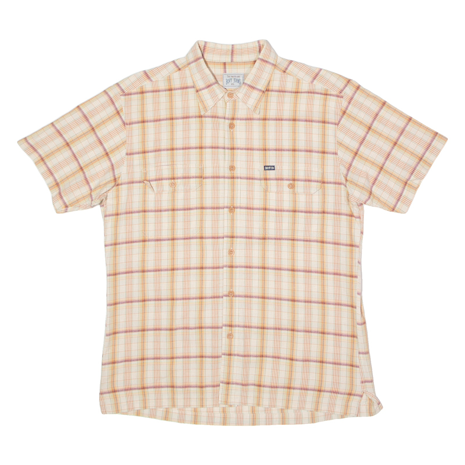 Buy BOVY JEANS Mens Shirt Orange 90s Plaid XL Refurbished - $10.91 BOVY JEANS Mens Shirt Orange 90s Plaid XL Refurbished - N/A refurbished available on Cerqular