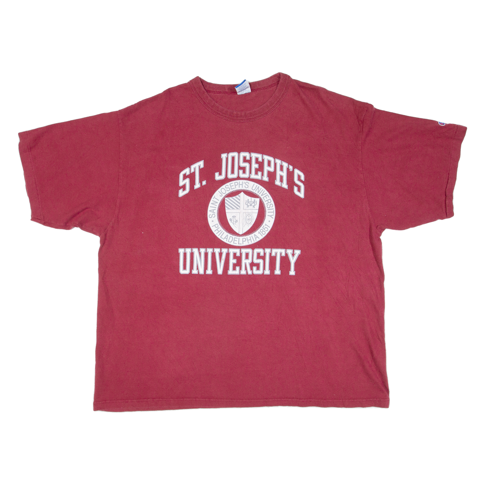 CHAMPION St. Joseph's University Mens T-Shirt Red USA 2XL Refurbished - N/A refurbished available on Cerqular