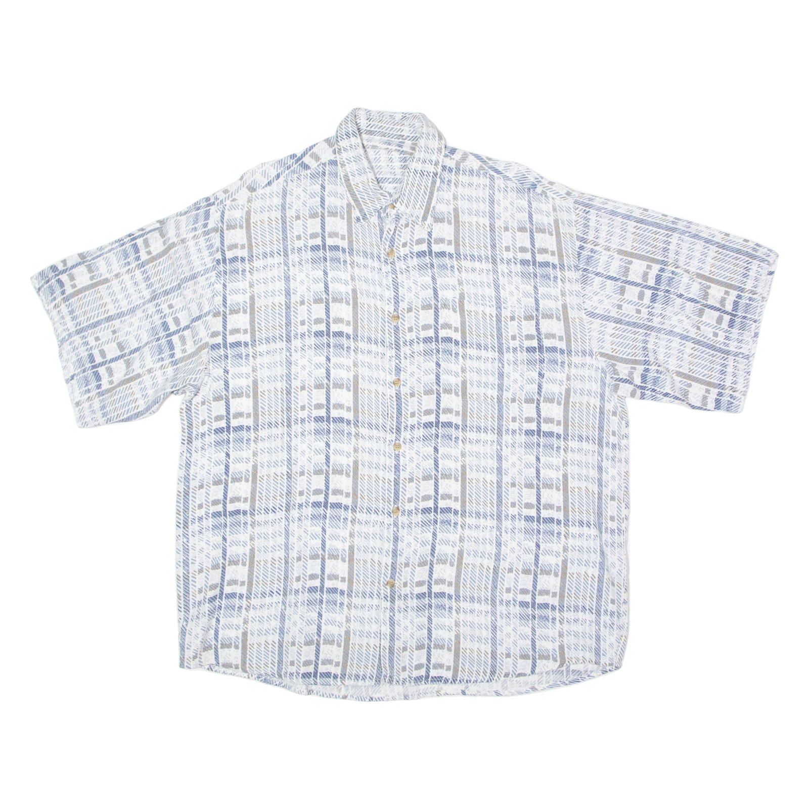 Mens Shirt Blue 90s Striped L Refurbished - N/A refurbished available on Cerqular