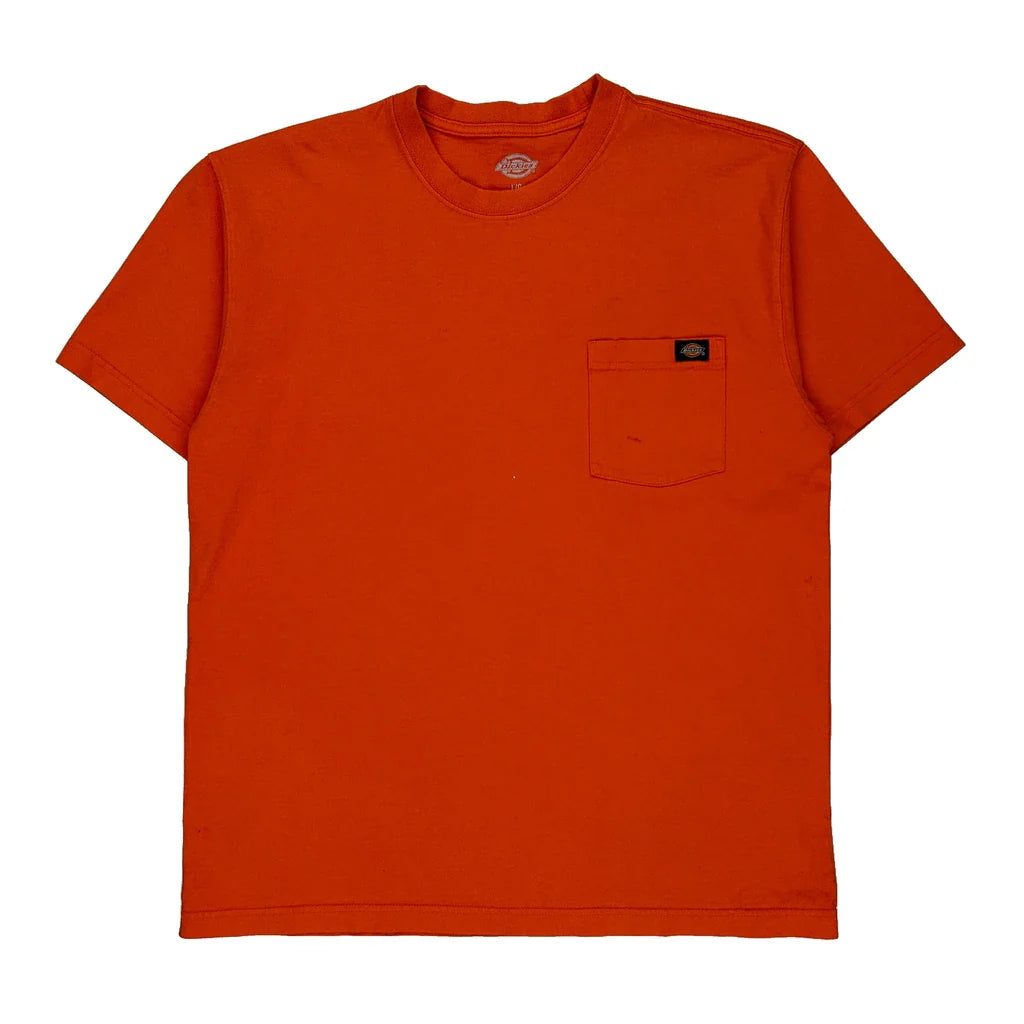 Buy Pocket Dickies T-Shirt - Large Orange Cotton Refurbished - $10.04 Pocket Dickies T-Shirt - Large Orange Cotton Refurbished - Thrifted (note: this is a term often used to describe second- refurbished available on Cerqular