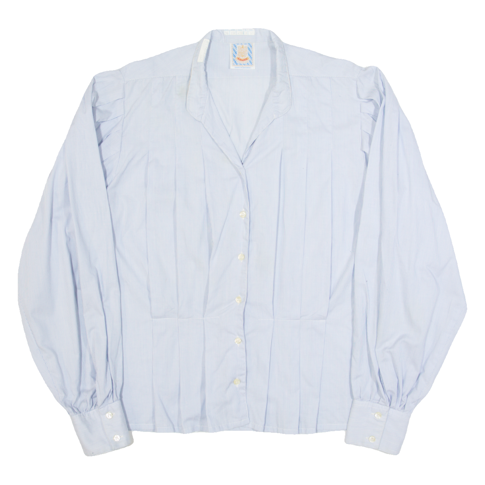 KUNZEL Womens Shirt Blue Striped Long Sleeve M Refurbished - N/A refurbished available on Cerqular