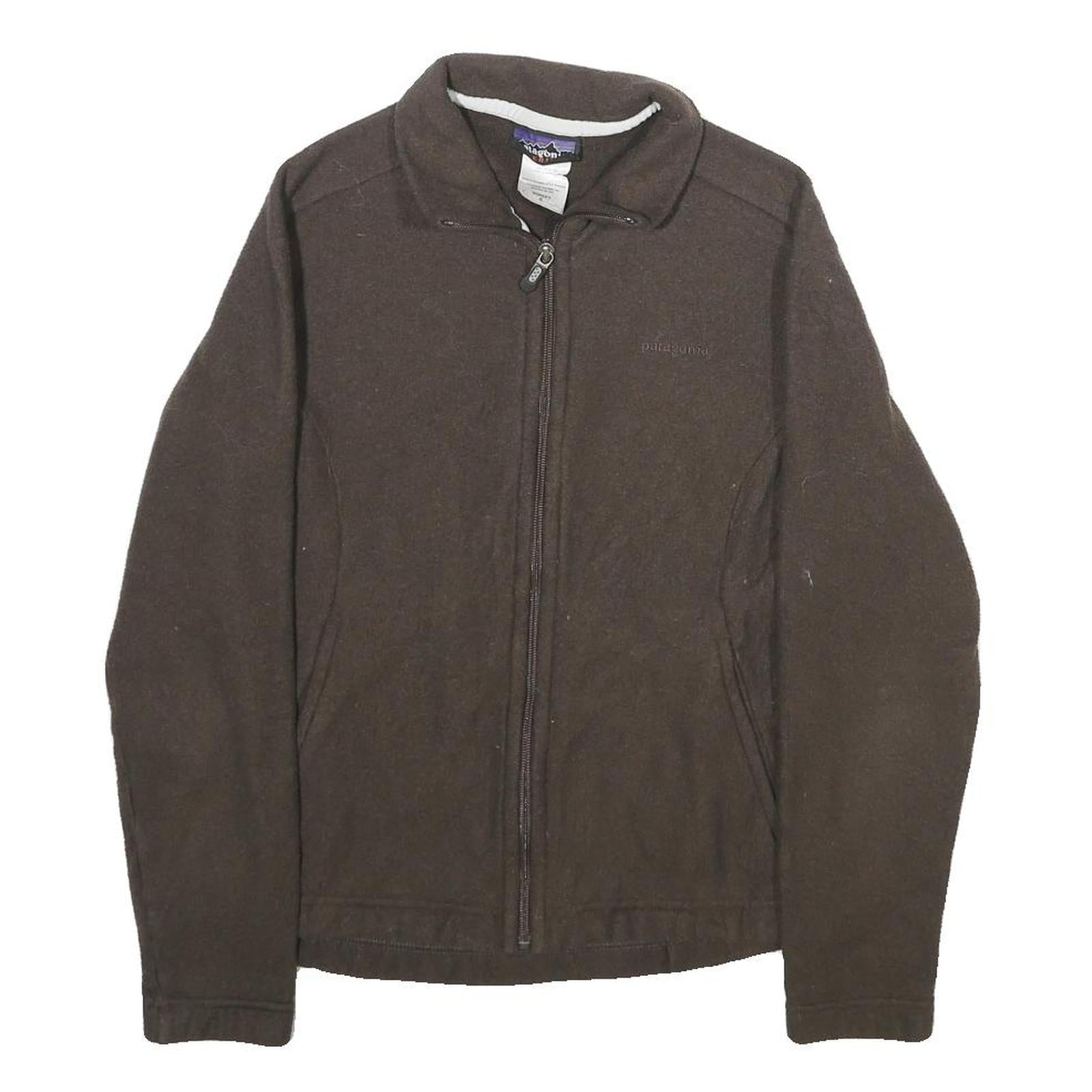 PATAGONIA Womens Brown Jacket S Polyester Plain Zip Outdoor Zip Up Refurbished - N/A refurbished available on Cerqular