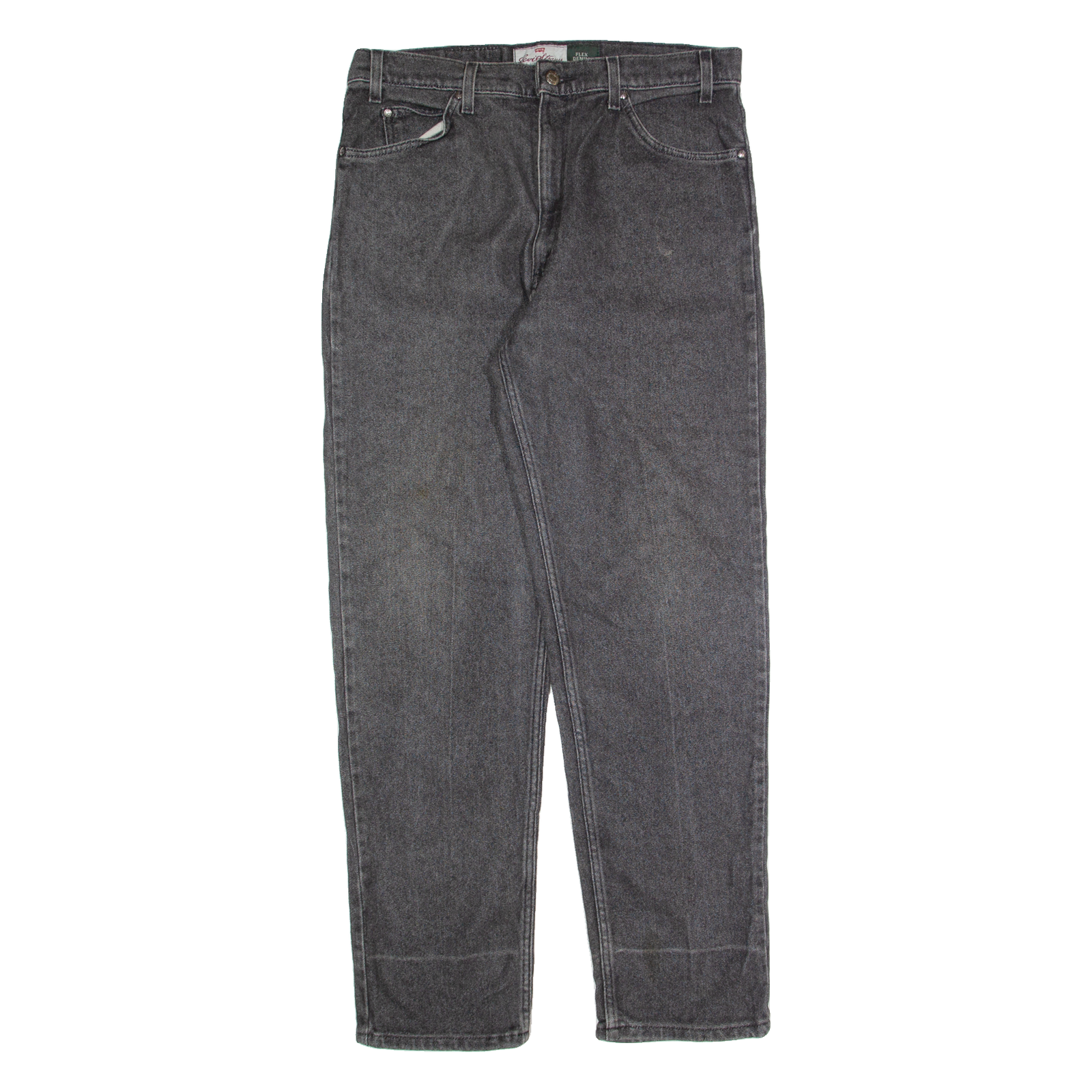 LEVI'S Signature Mens Trousers Grey Regular Straight 90s W36 L32 Refurbished - N/A refurbished available on Cerqular