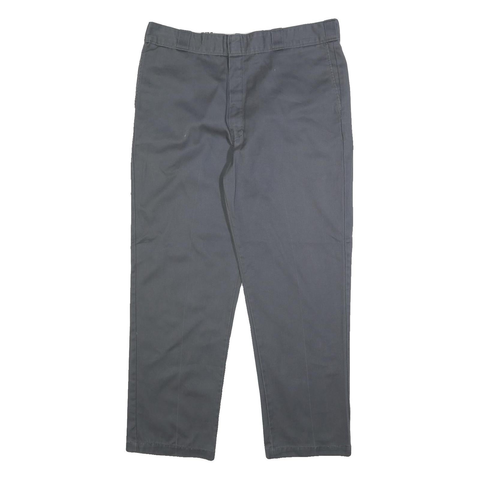 DICKIES Mens Cotton Blend Regular Fit Straight Leg Trousers W40 L32 Workwear Refurbished - N/A refurbished available on Cerqular