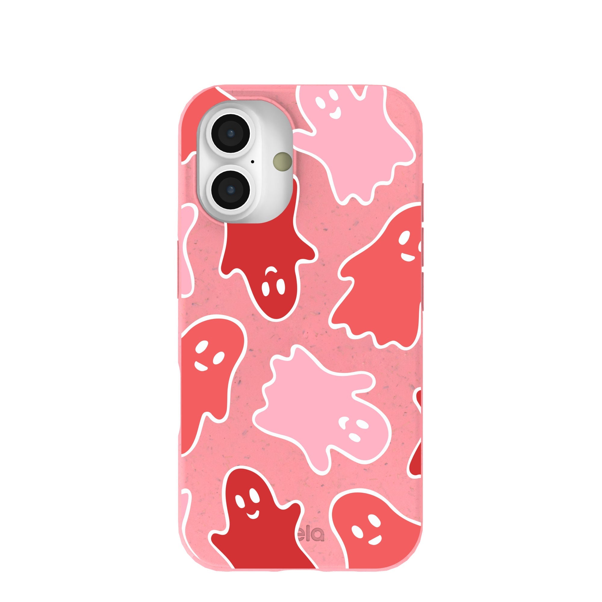 Bubblegum Pink Phantom Pals iPhone 16 Case Refurbished - Pela Case refurbished available on Cerqular