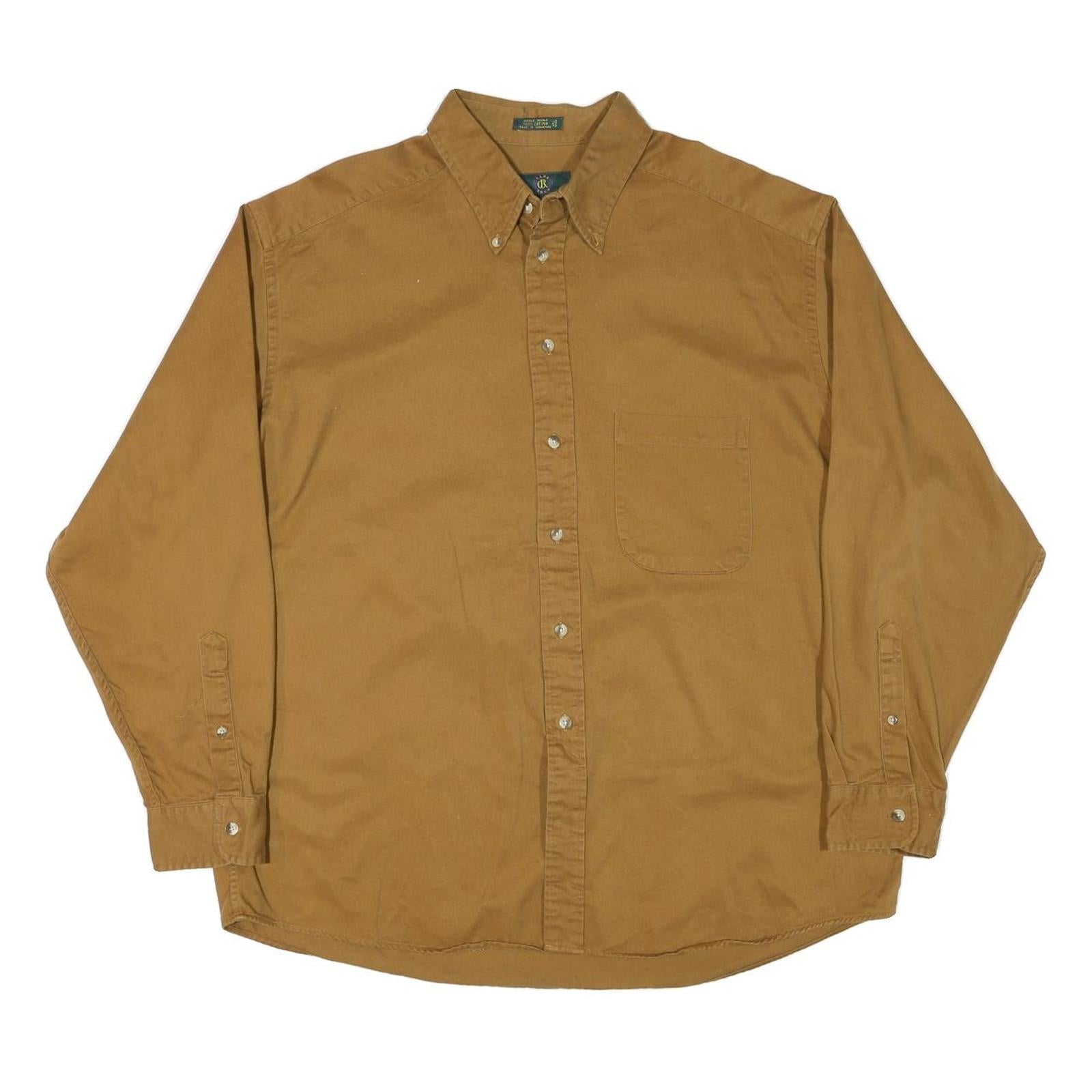 Buy CLUB ROON Mens Brown Plain Shirt XL Button-Down Collar Cotton Blend Refurbished - $19.49 CLUB ROON Mens Brown Plain Shirt XL Button-Down Collar Cotton Blend Refurbished - N/A refurbished available on Cerqular