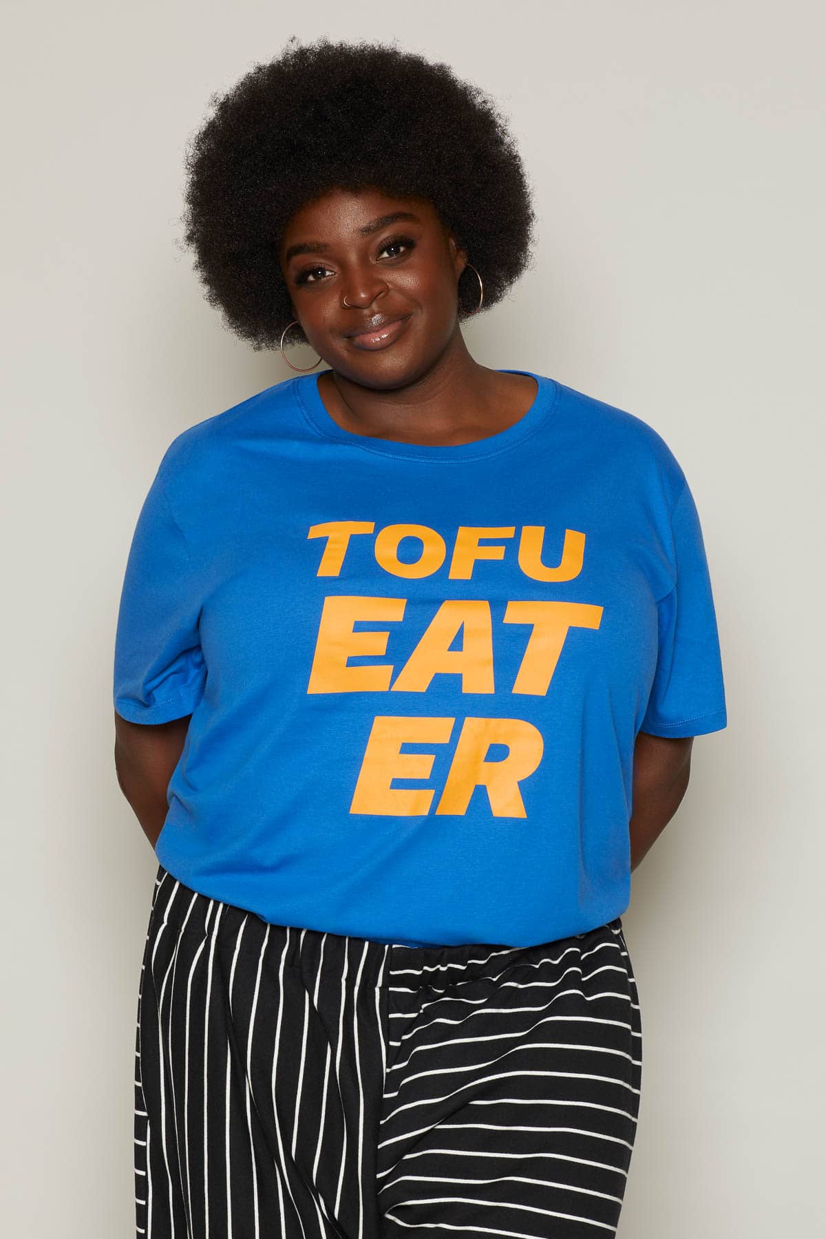 Tofu Eater T-Shirt (Blue) | size: 2XL Refurbished - N/A refurbished available on Cerqular