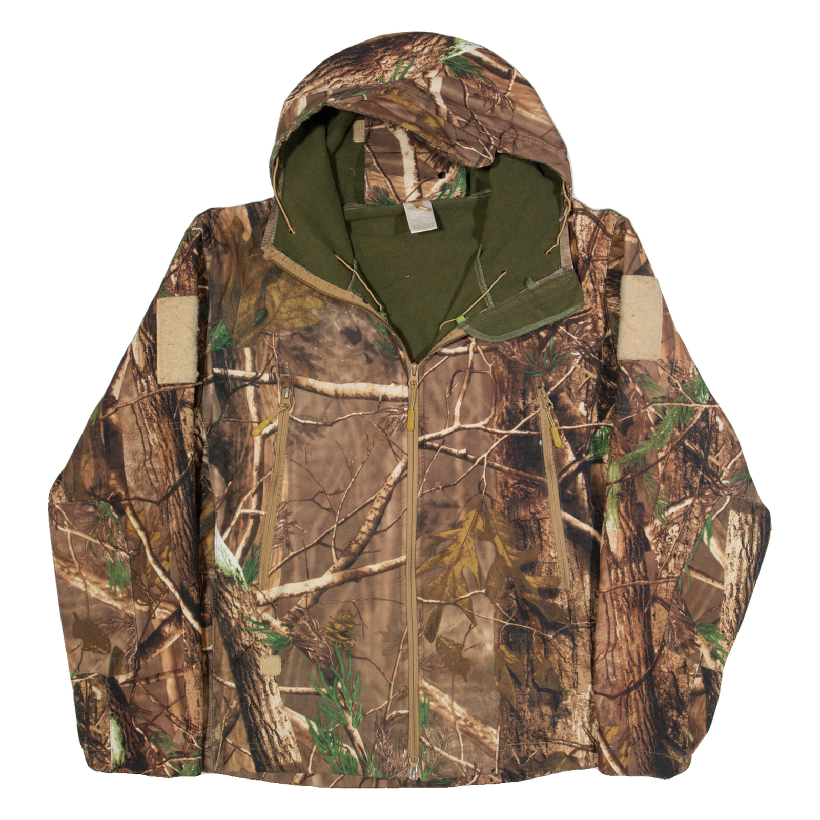 Mens Rain Jacket Brown Hooded Camouflage XL Refurbished - N/A refurbished available on Cerqular