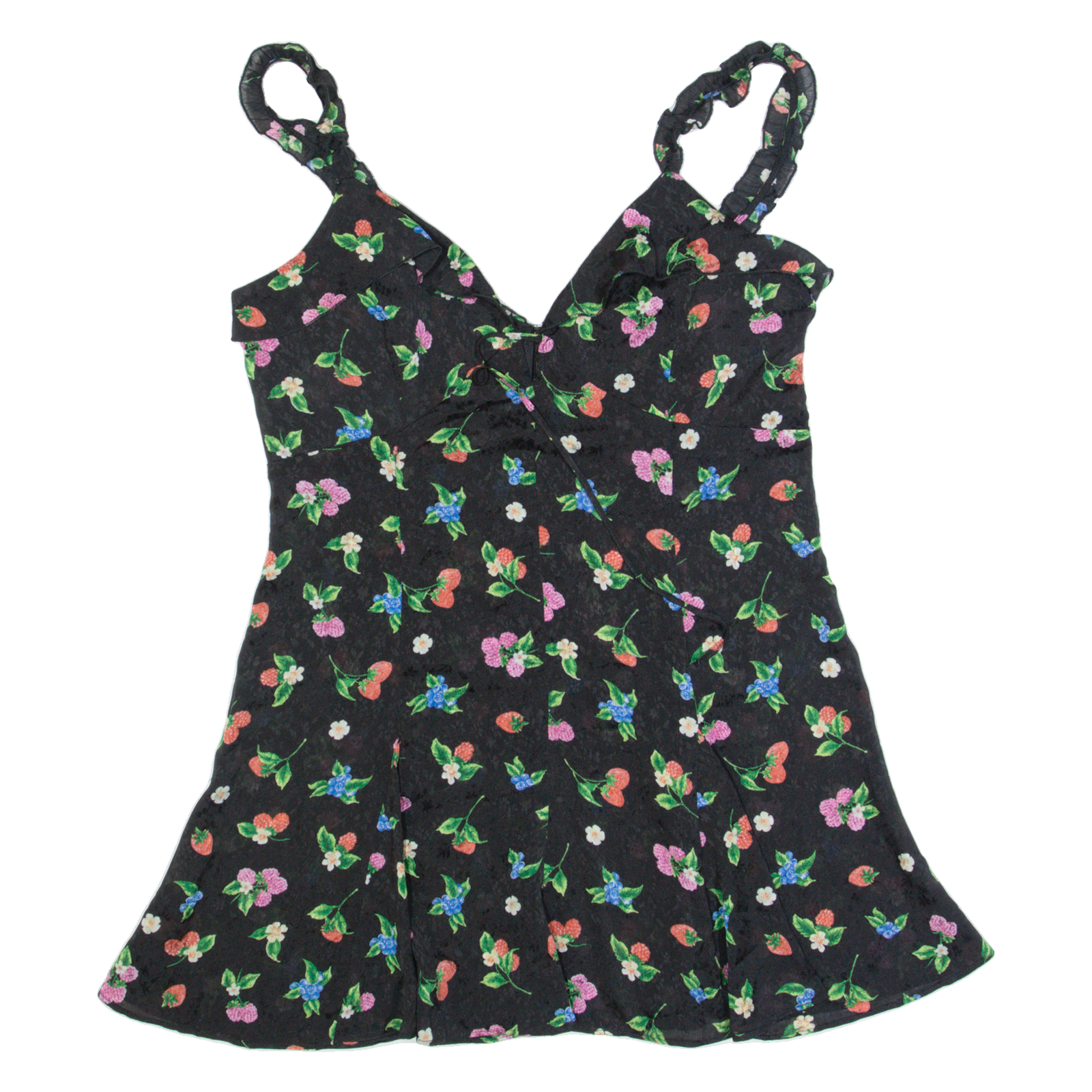 ZARA Womens Day Dress Black Floral Sleeveless Short L Refurbished - N/A refurbished available on Cerqular