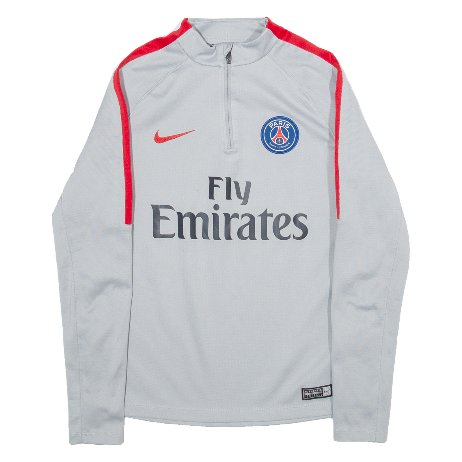 Buy NIKE Dri Fit Paris Saint - Germain Womens Football Shirt Jersey Grey 1/4 Zip L Refurbished - $45.23 NIKE Dri Fit Paris Saint - Germain Womens Football Shirt Jersey Grey 1/4 Zip L Refurbished - N/A refurbished available on Cerqular
