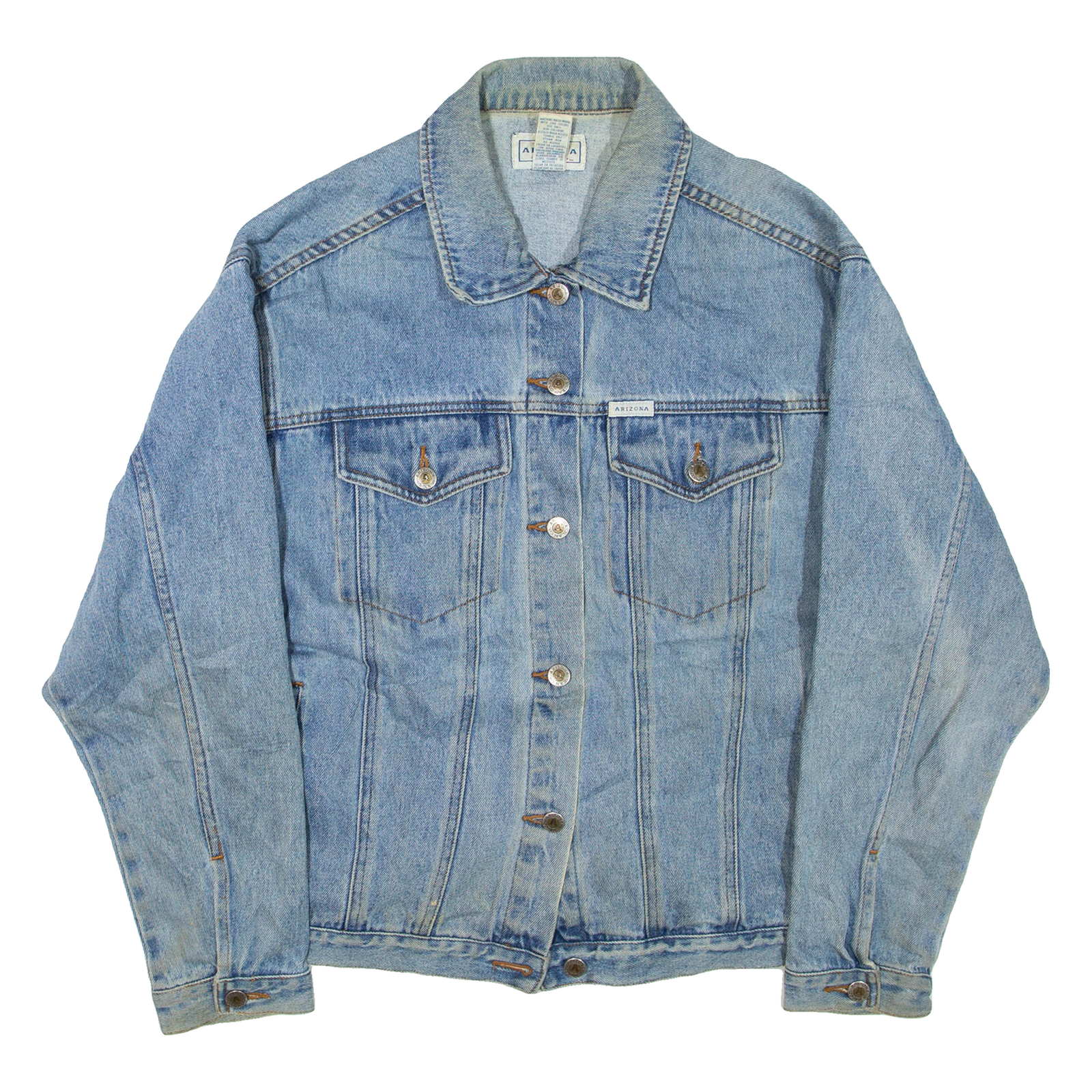 ARIZONA JEAN COMPANY Womens Denim Jacket Blue M Refurbished - N/A refurbished available on Cerqular