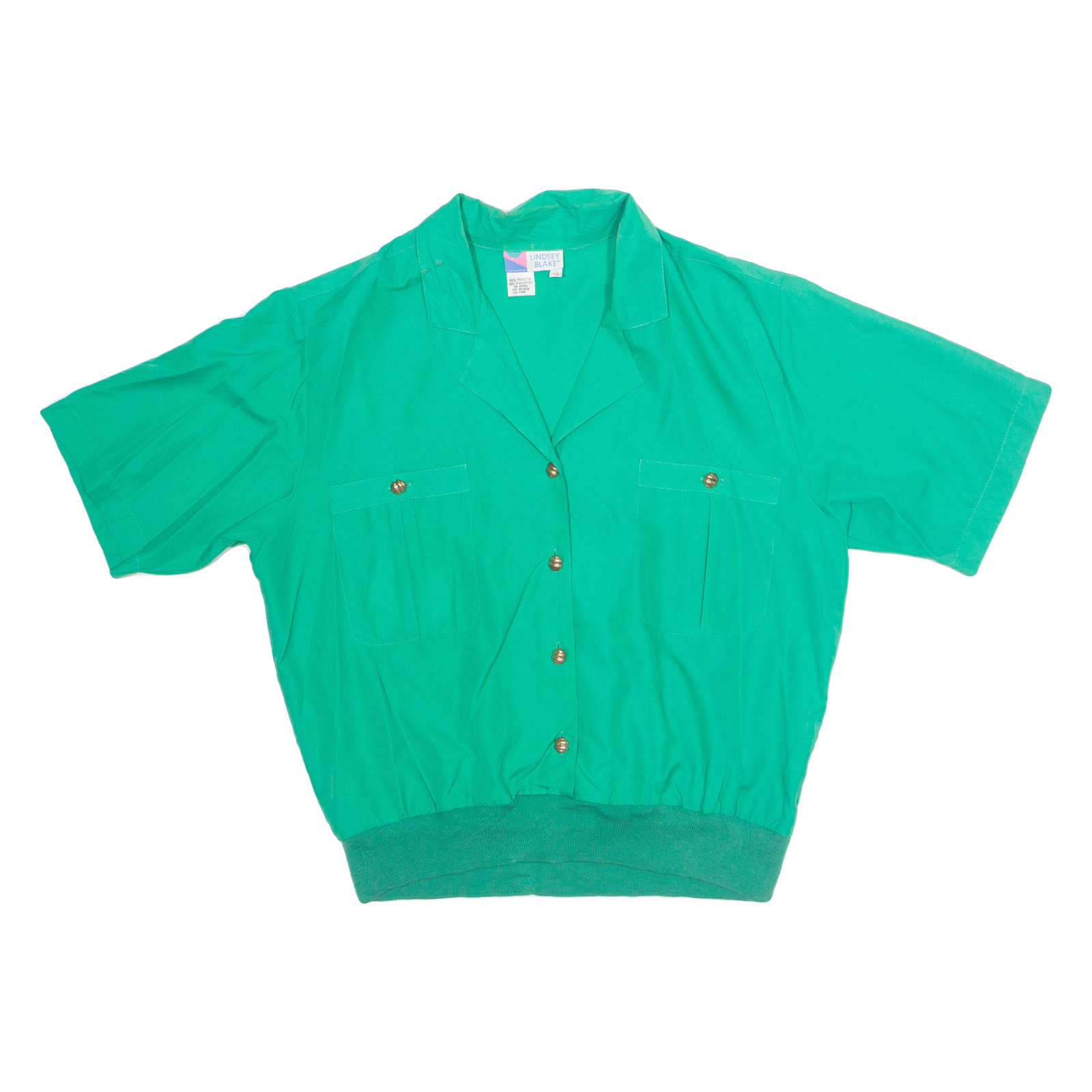 Buy LINDSEY BLAKE Womens Cropped Shirt Green Collared M Refurbished - $16.89 LINDSEY BLAKE Womens Cropped Shirt Green Collared M Refurbished - N/A refurbished available on Cerqular