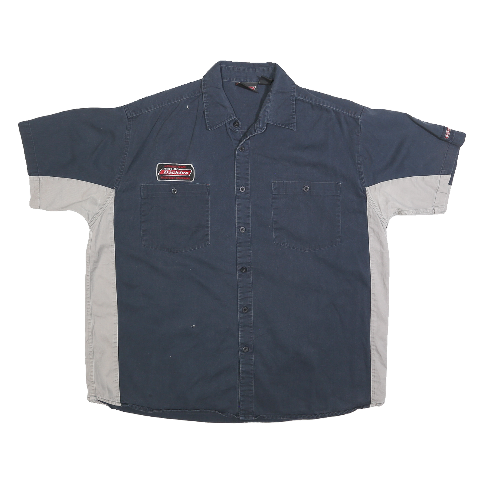 DICKIES Womens Blue & Grey Workwear Cotton Blend Shirt XL Casual Utility Refurbished - N/A refurbished available on Cerqular