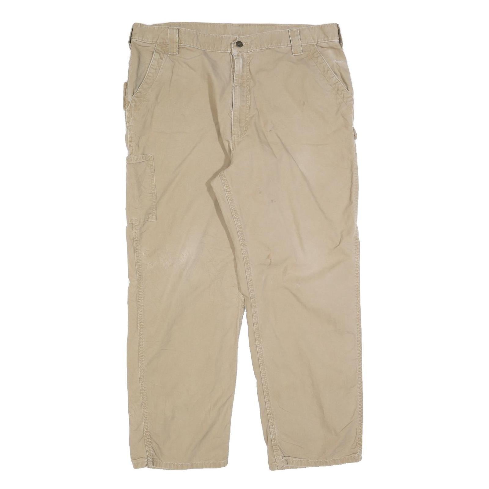 Buy CARHARTT Mens Cotton Blend Beige Relaxed Straight Trousers W40 L30 Casual Refurbished - $49.39 CARHARTT Mens Cotton Blend Beige Relaxed Straight Trousers W40 L30 Casual Refurbished - N/A refurbished available on Cerqular