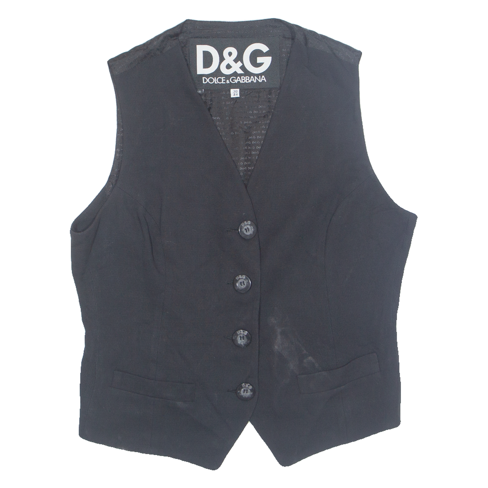 D&G Womens Blazer Waistcoat Black M Refurbished - N/A refurbished available on Cerqular