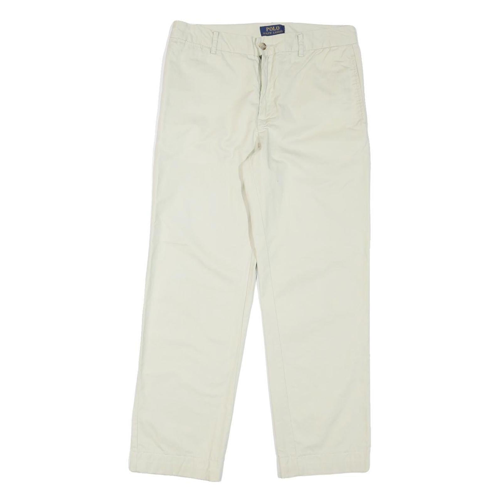 Buy POLO RALPH LAUREN Mens Cotton Blend White Regular Straight Trousers W30 L27 Refurbished - $42.89 POLO RALPH LAUREN Mens Cotton Blend White Regular Straight Trousers W30 L27 Refurbished - N/A refurbished available on Cerqular