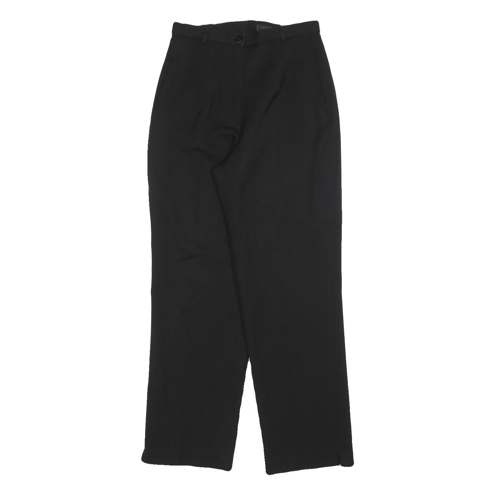 SAINT HILAIRE Womens Black Regular Fit Straight Leg Trousers W26 L28 Elegant Refurbished - N/A refurbished available on Cerqular