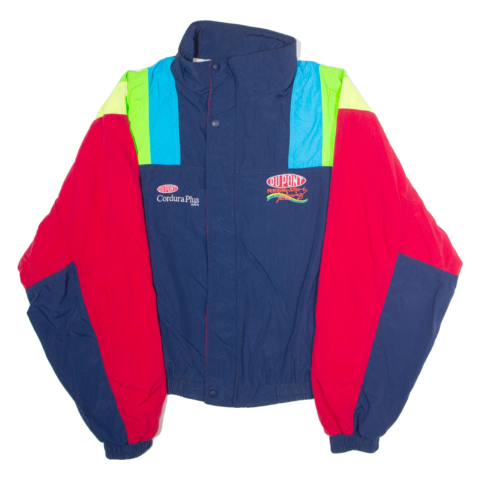 ASHLEY DuPont Racing Mens Windbreaker Jacket Blue Nylon 90s USA 2XL Refurbished - N/A refurbished available on Cerqular