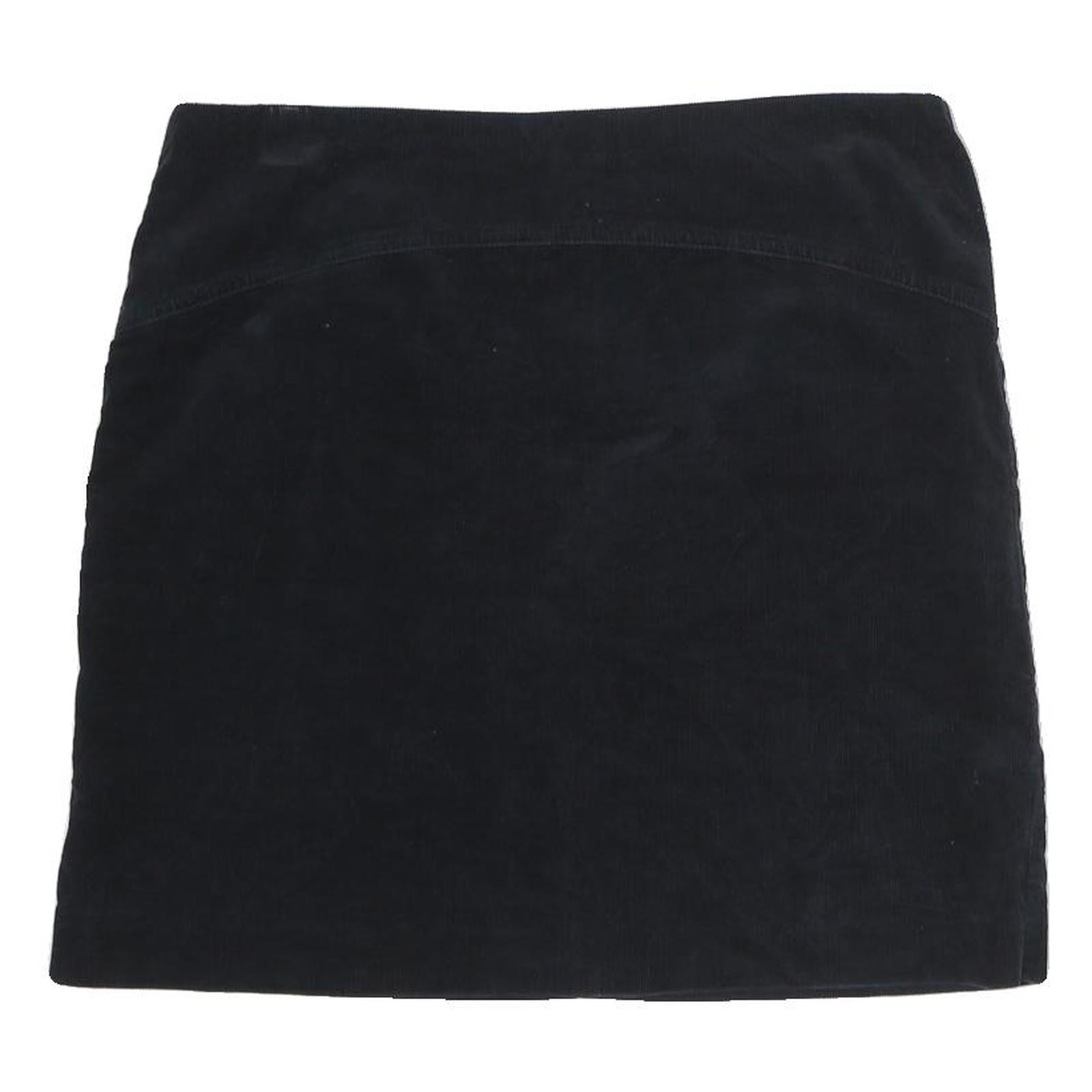 TOMMY HILFIGER Womens Black Mini Cotton Blend Skirt UK 10 Classic Pre Loved Refurbished - N/A refurbished available on Cerqular