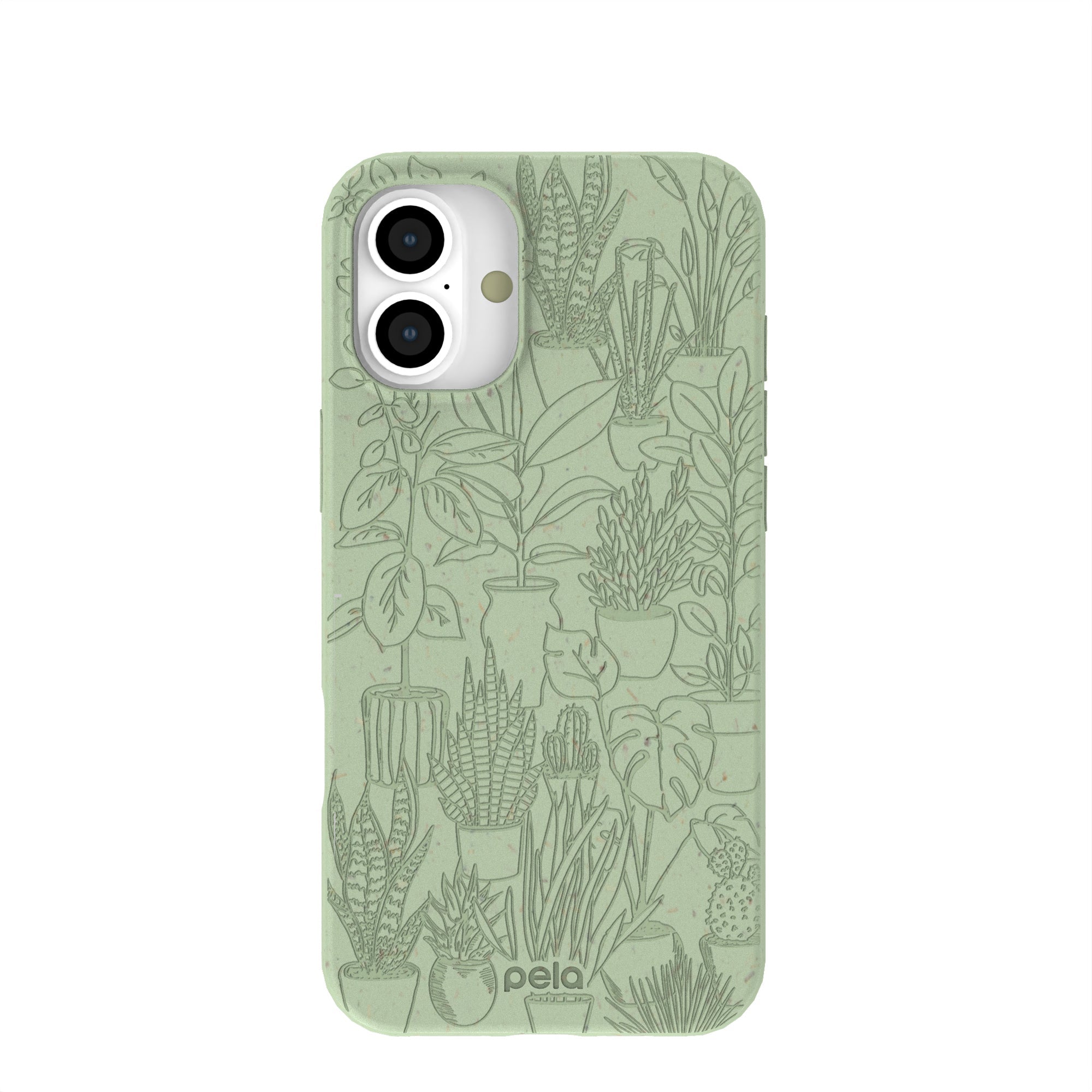 Sage Green Green Oasis iPhone 16 Plus Case Refurbished - Pela Case refurbished available on Cerqular