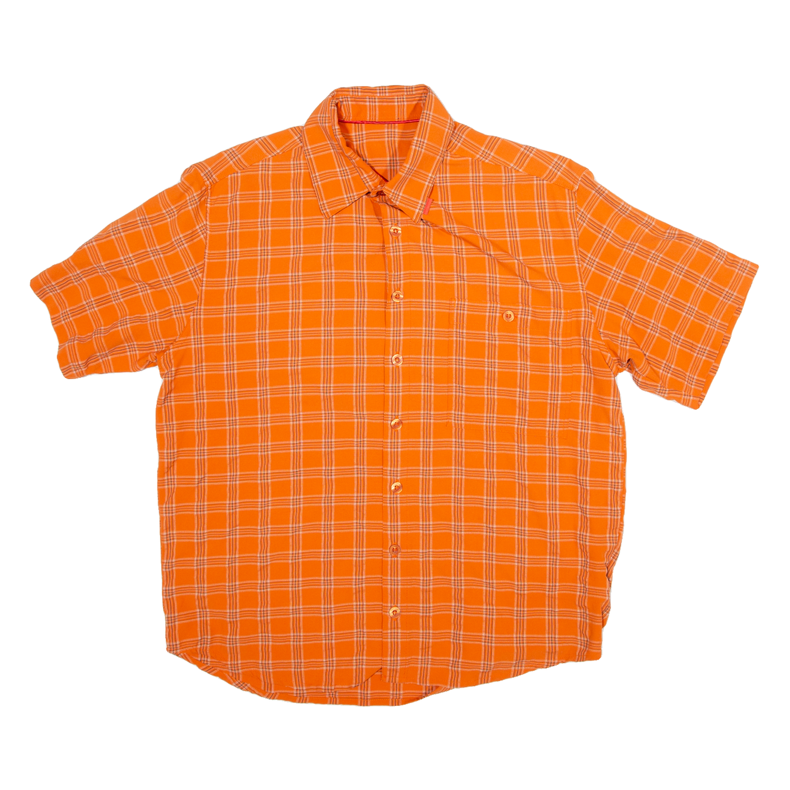 Mens Shirt Orange Check M Refurbished - N/A refurbished available on Cerqular
