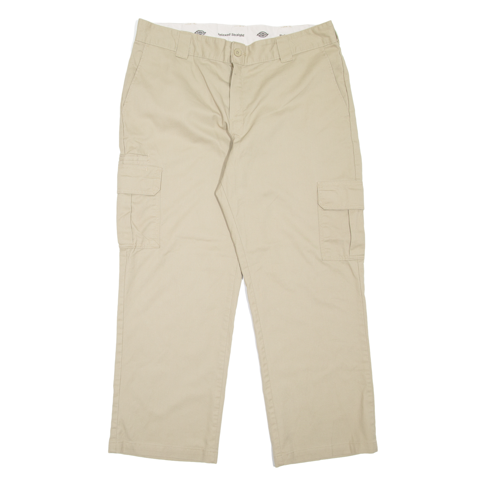 DICKIES Cargo Workwear Mens Trousers Beige Relaxed Straight W38 L30 Refurbished - N/A refurbished available on Cerqular
