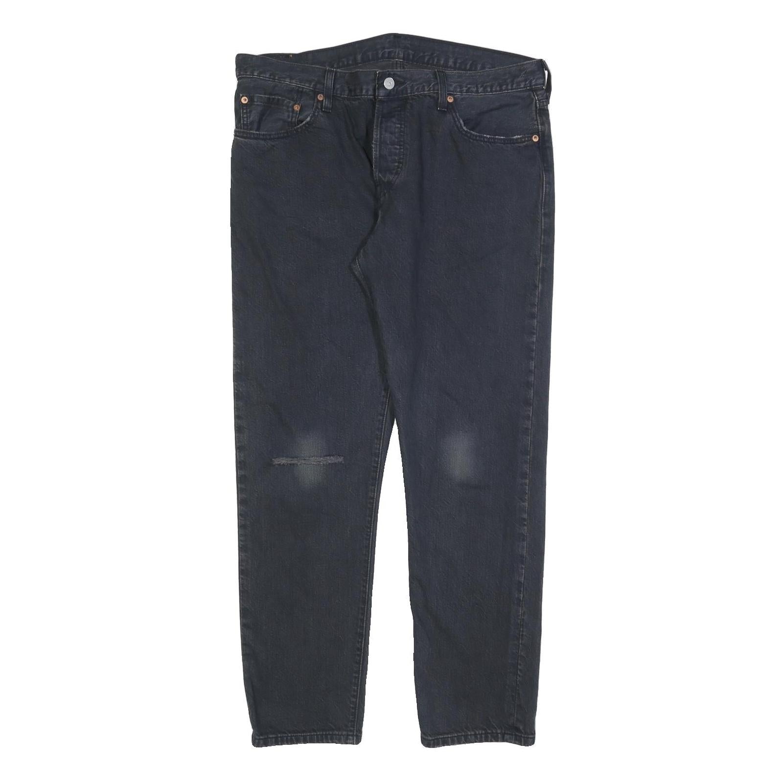 LEVI'S 501CT Womens Jeans Black Classic Straight Denim W36 L30 Stylish Detailed Refurbished - N/A refurbished available on Cerqular