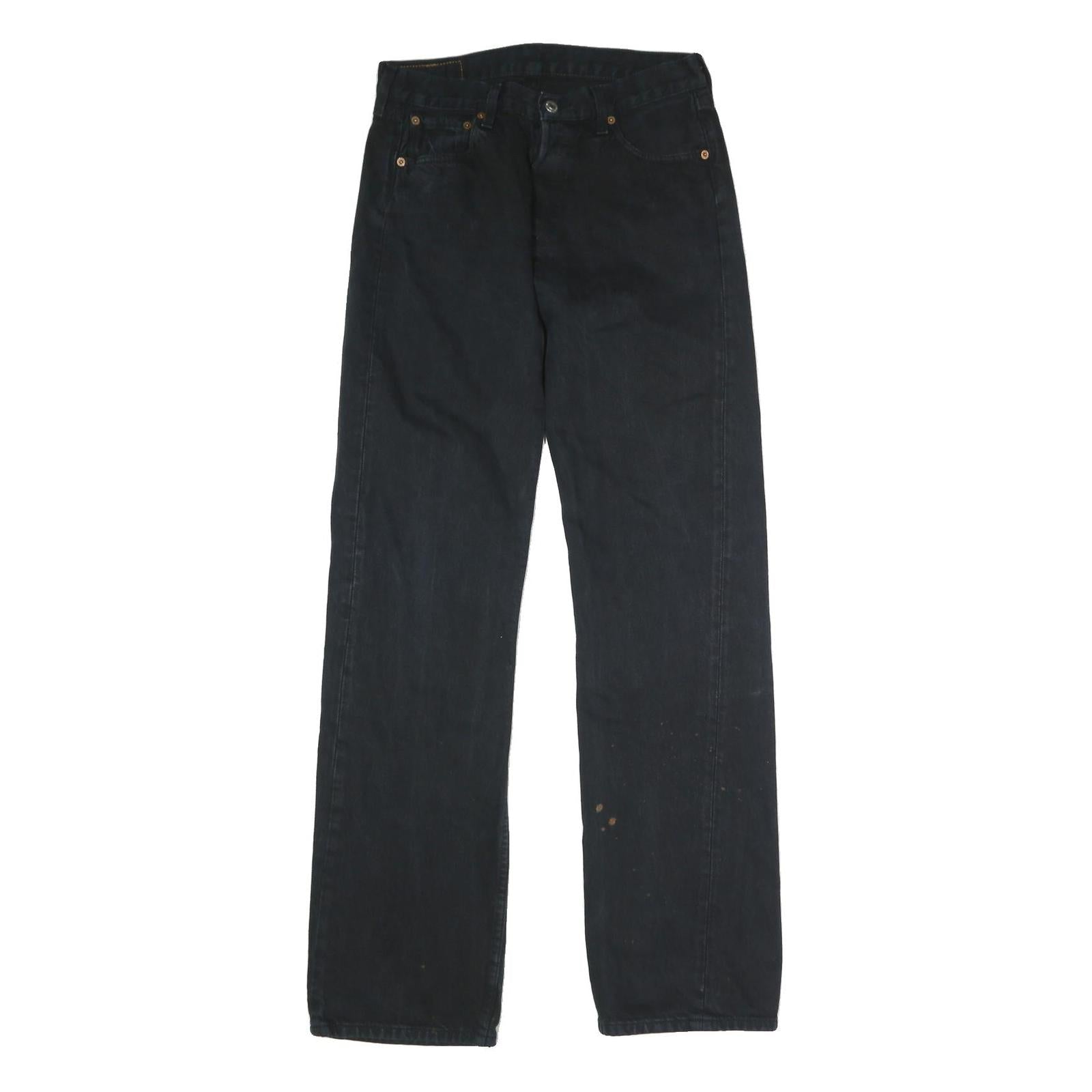 LEVI'S 501 Mens Jeans Black Regular Straight Denim Medium W30 L33 Refurbished - N/A refurbished available on Cerqular