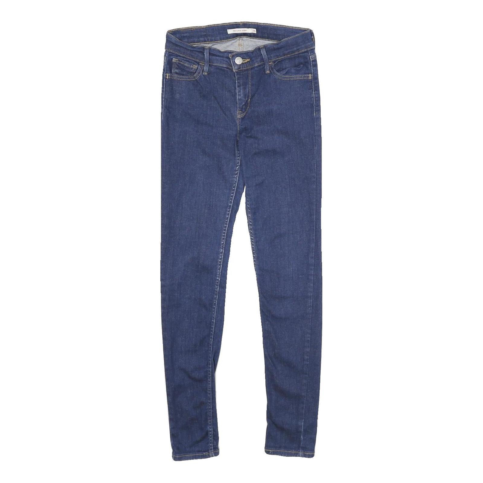 Buy LEVI'S 710 Super Skinny Womens Jeans Blue Slim Skinny Denim W26 L30 Cotton Blend Refurbished - $41.59 LEVI'S 710 Super Skinny Womens Jeans Blue Slim Skinny Denim W26 L30 Cotton Blend Refurbished - N/A refurbished available on Cerqular