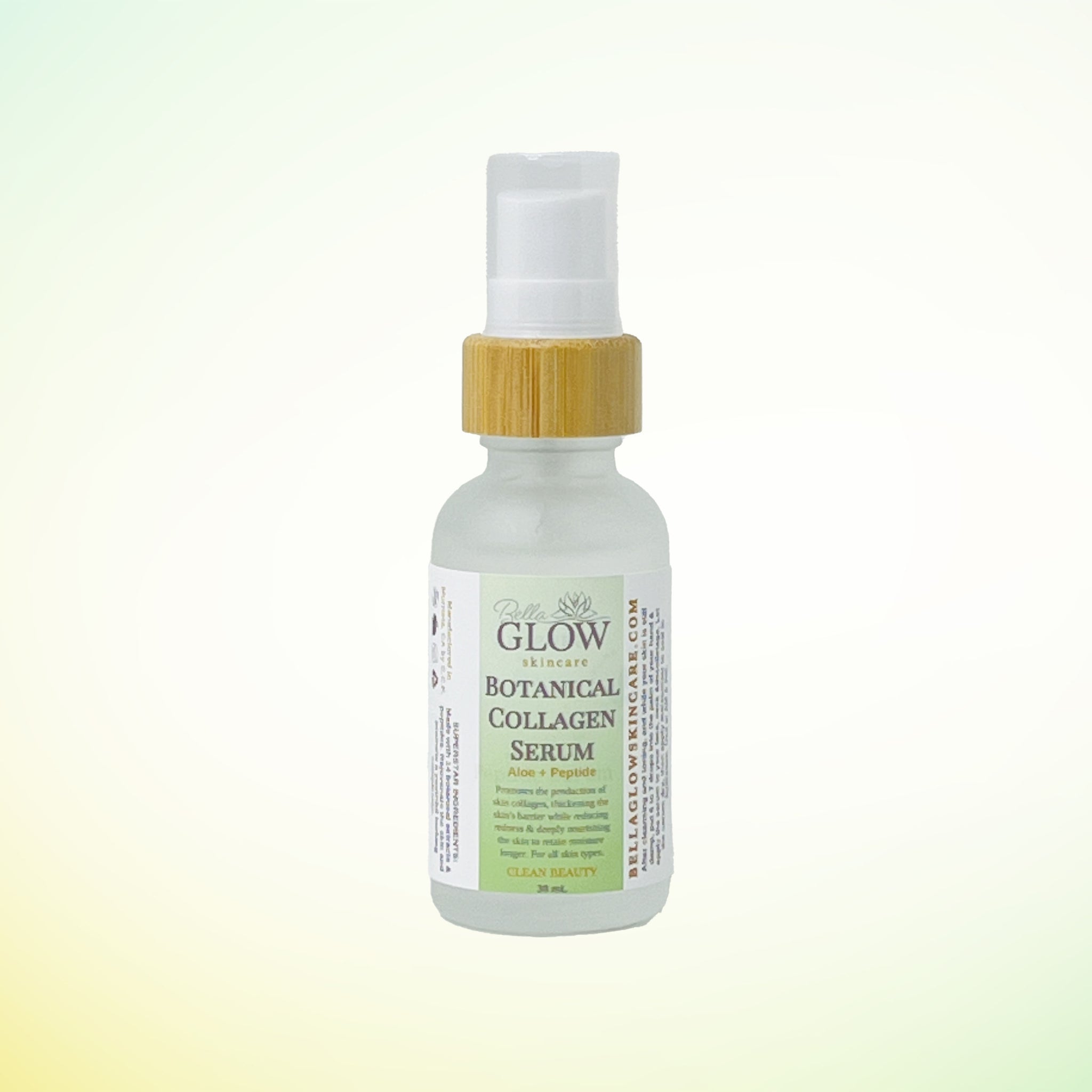 Botanical Collagen Facial Serum | VEGAN | 13 plant extracts | Add to your REFRESH routine! Refurbished - Bella Glow Skincare refurbished available on Cerqular