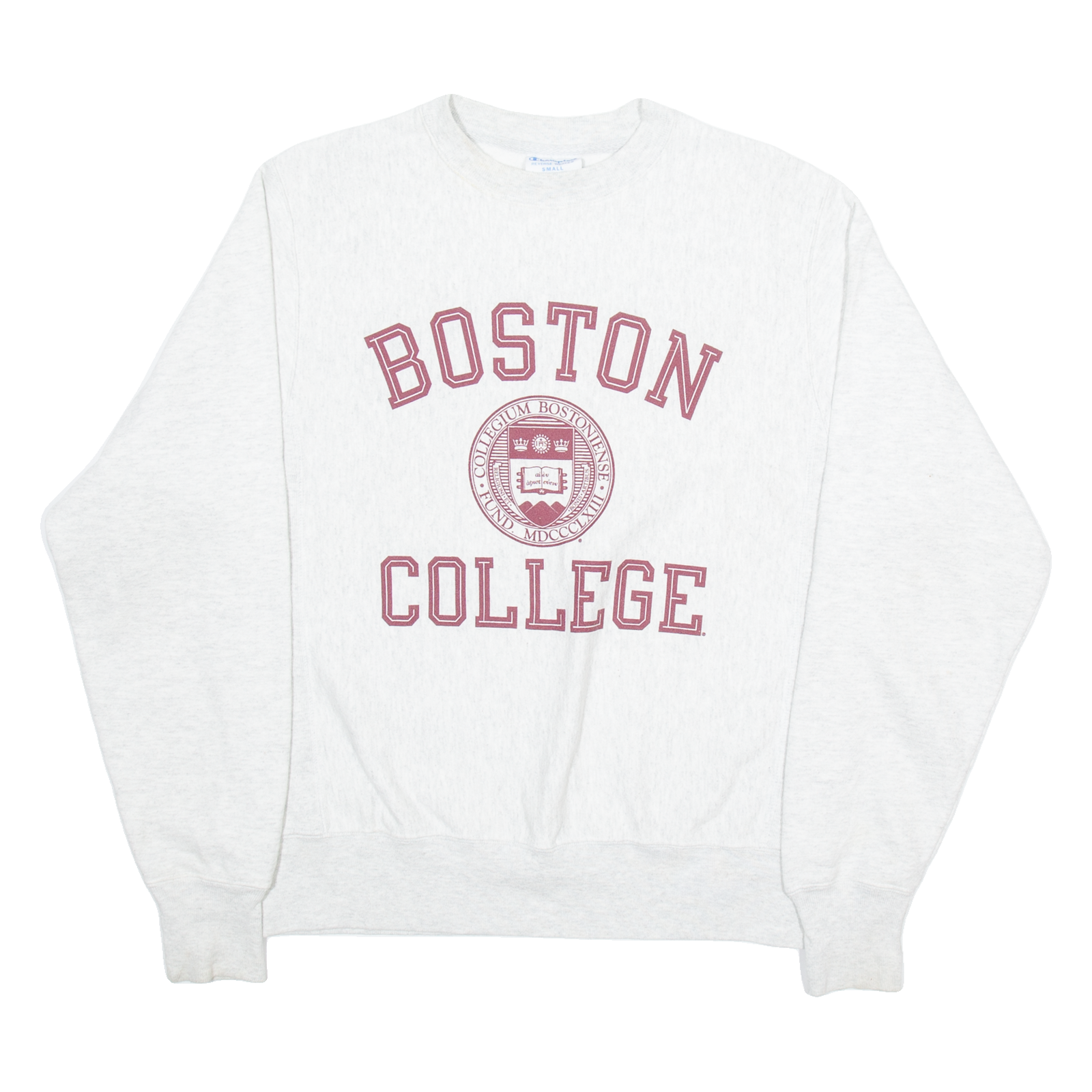 CHAMPION Boston College Mens Sweatshirt Grey USA S Refurbished - N/A refurbished available on Cerqular