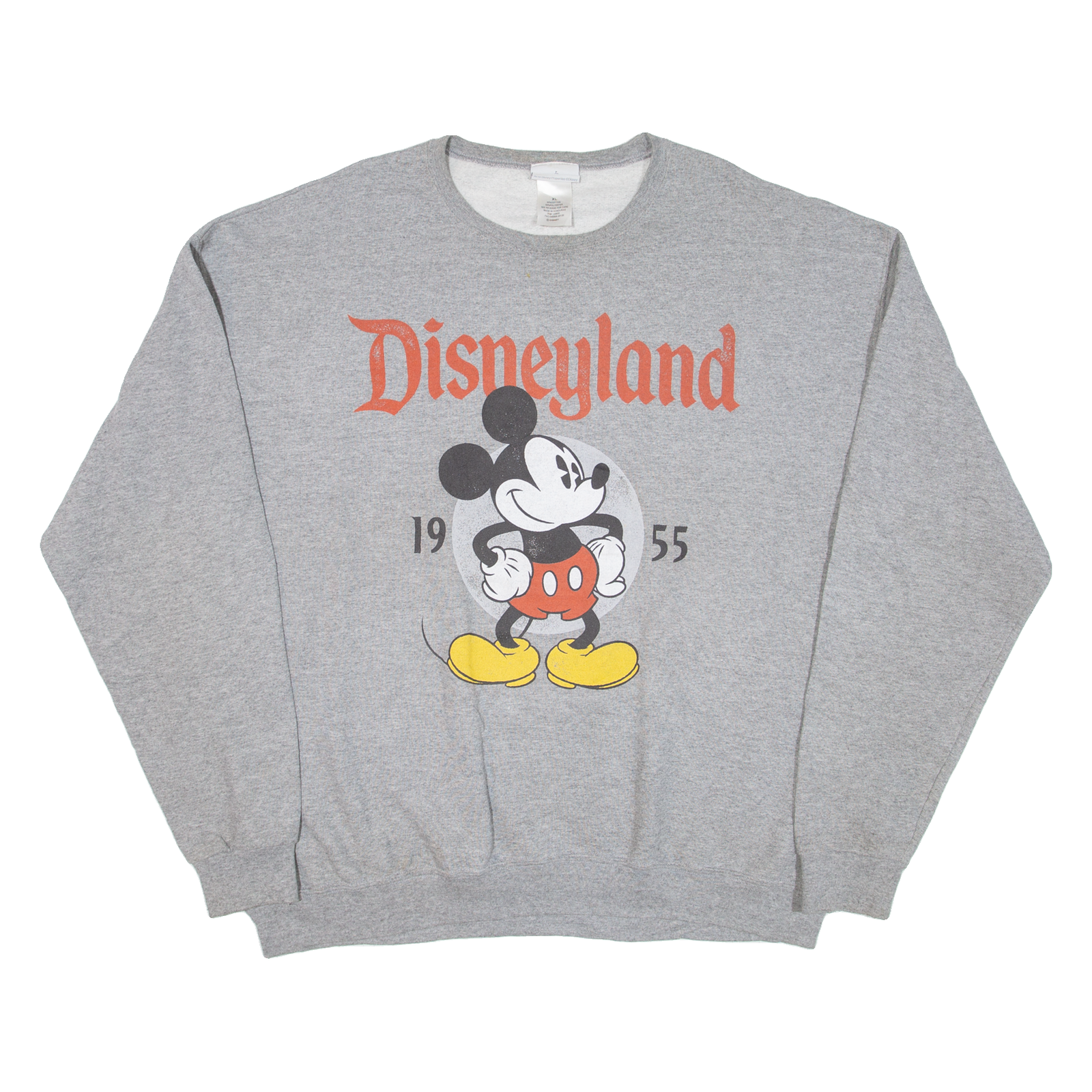 DISNEY Mickey Mouse Womens Sweatshirt Grey XL Refurbished - N/A refurbished available on Cerqular