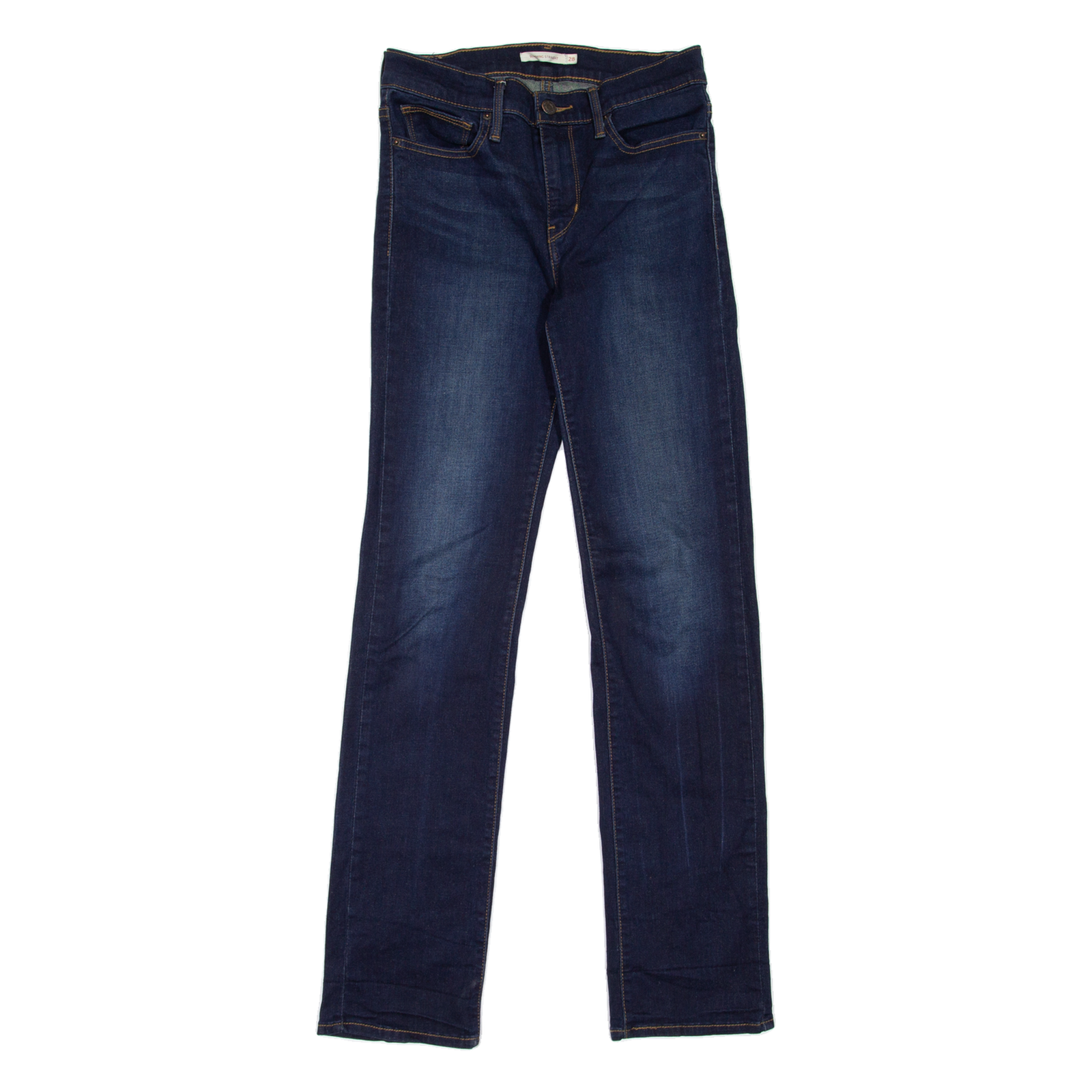 LEVI'S Slimming Womens Jeans Blue Regular Straight Stone Wash W28 L32 Refurbished - N/A refurbished available on Cerqular