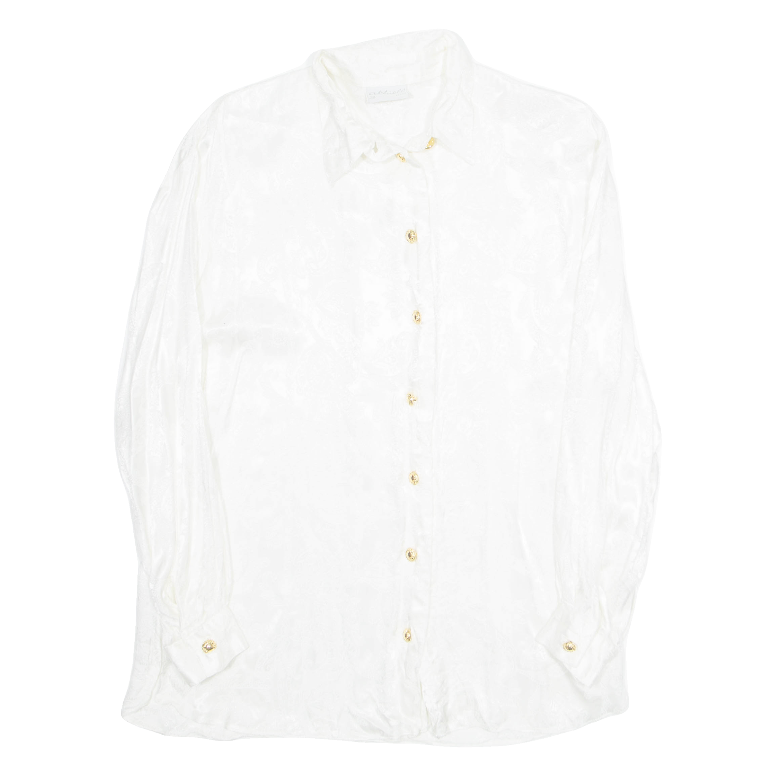 ALIELLE Womens Blouse White Long Sleeve Viscose L Refurbished - N/A refurbished available on Cerqular