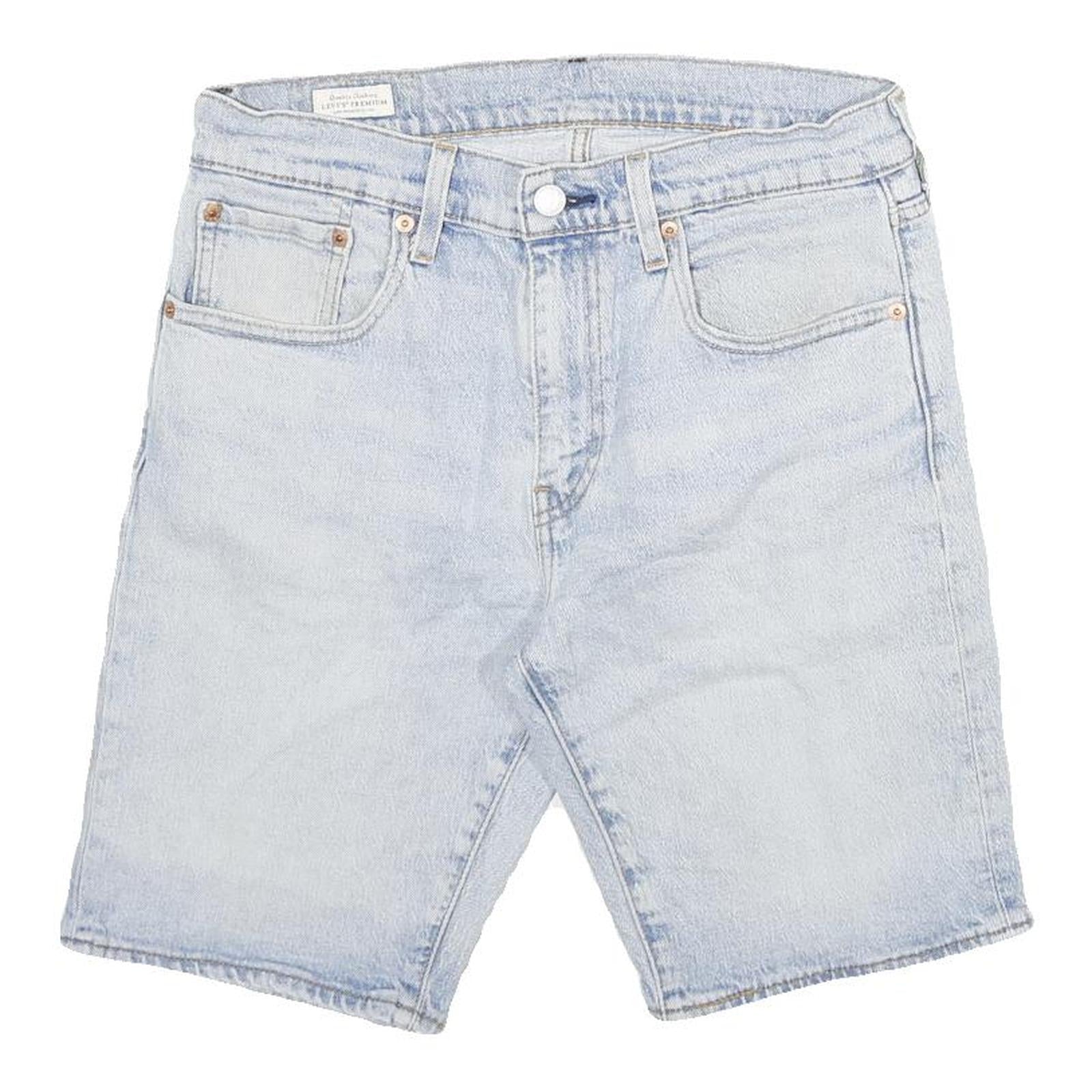LEVI'S Mens Denim Blue Shorts L W31 Casual Cotton Blend 502 Fit Refurbished - N/A refurbished available on Cerqular